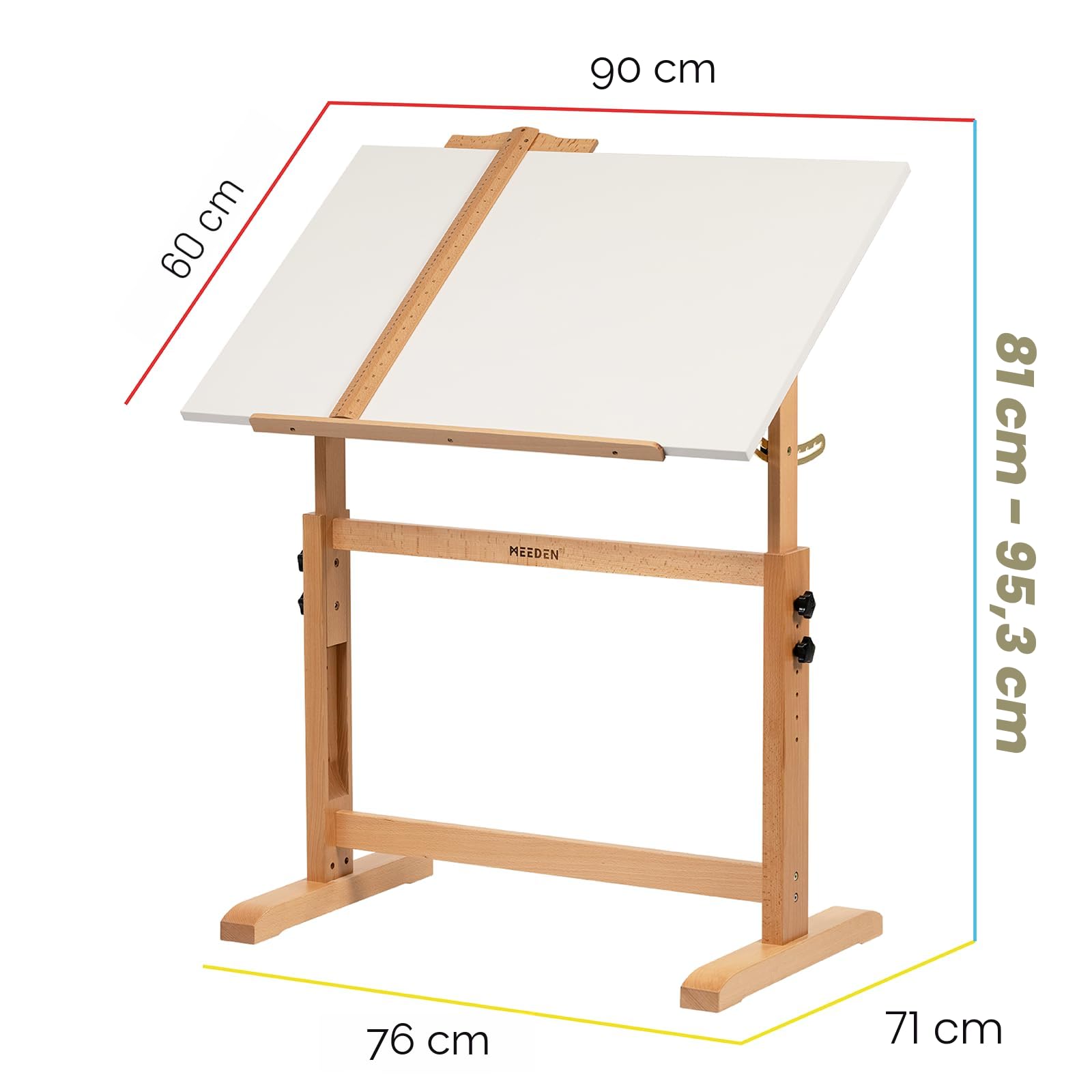 Table à Dessin Inclinable MCQMYXH, Bureau d'Art Règlable, avec Table d'Artisanat de Stockage, Panneau d'Érable, Bureau de Dessin Adulte Enfant Table à Dessin Inclinable MCQMYXH, Bureau d'Art Règlable, avec Table d'Artisanat de Stockage, Panneau d'Érable, Bureau de Dessin Adulte Enfant