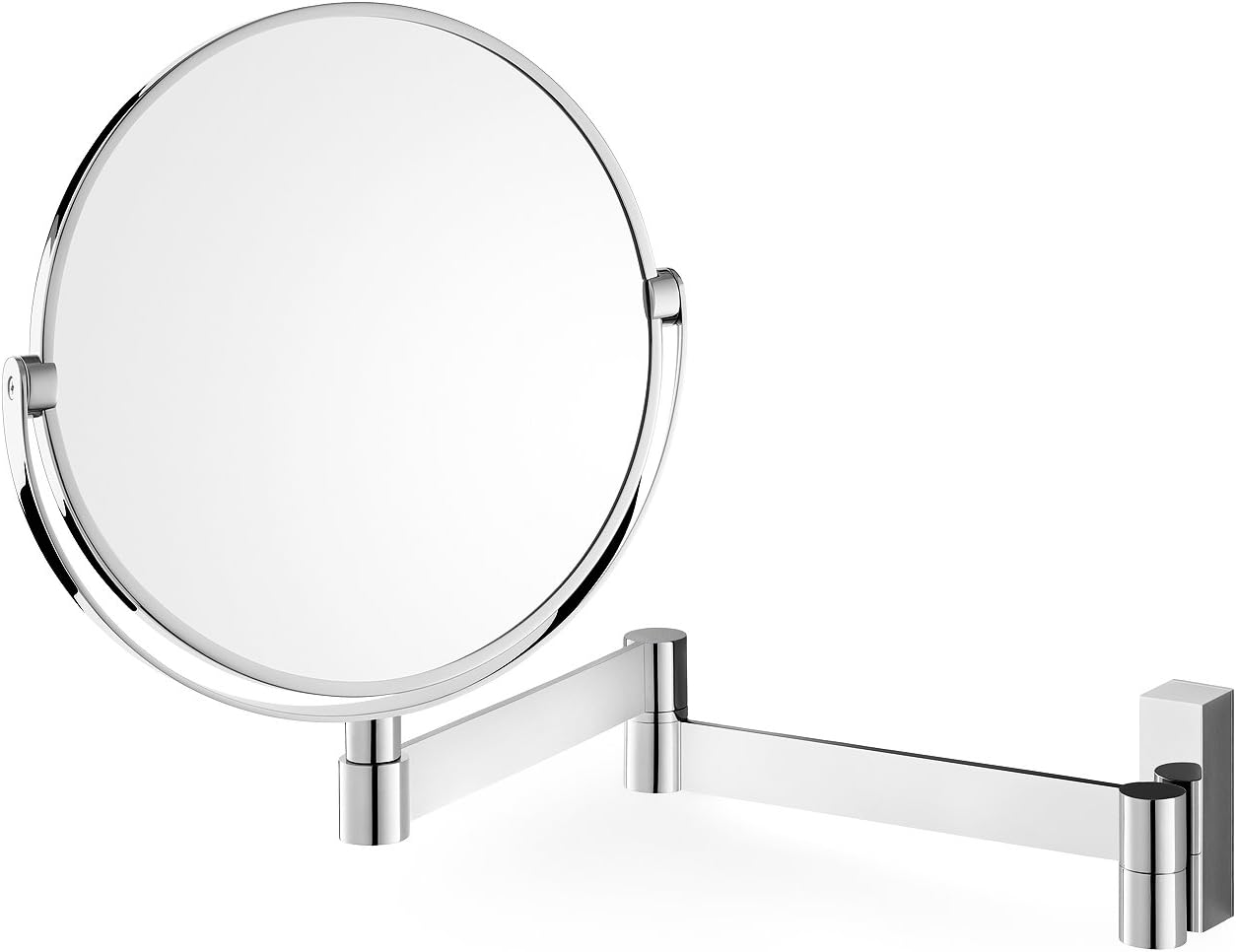 Top Rated Zack 40045 Original Linea Cosmetic Mirror, high Gloss Wall Mounted, Two-Sided, extensible Enlargement by a Factor of 3, ø 7.1, edelstahl