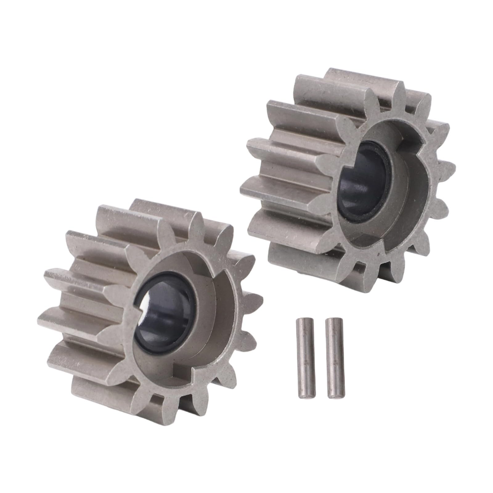 Lecreatekit 14 Zähne Antrieb Ritzel Kit mit 2 Pins für Rasenmäher, kompatibel mit für brast Daye Güde für hecht Rotenbach, Metall Ersatzteile