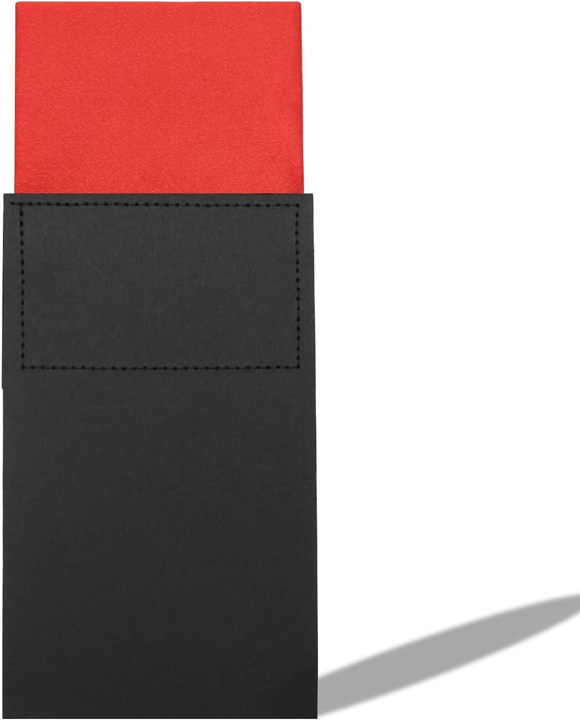 Prefolded Pocket Squares for Men, Solid Color Mens Handkerchiefs on Card for Wedding Party Business Tuxedo Shirt