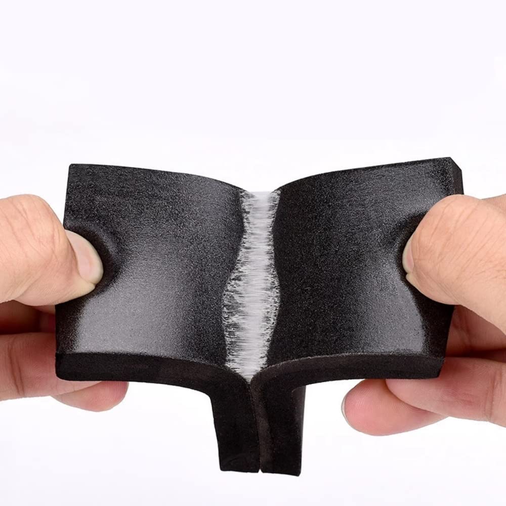 Cinta de espuma autoadhesiva para burletes, Tamaños múltiples del negro autoadhesivo de goma la esponja tira EVA for el sello ventana puerta(5mm X 30mm X 10m)