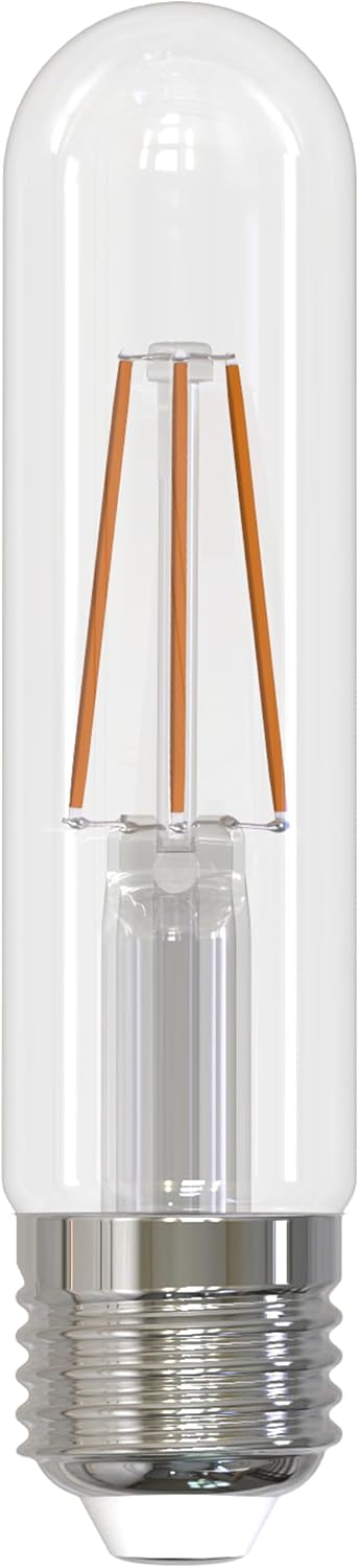 Bulbrite 776206 LED Filament T9 Light Bulb, 5.1W 2700k Warm White, Dimmable, E26 Base, Vintage Charm for Decorative Fixtures