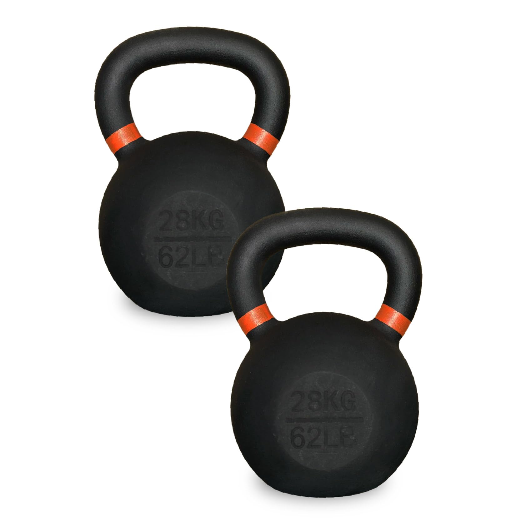 Cast Iron Kettlebell Weight Set 4Kg–32Kg Strength Training Equipment for Home Gym, Fitness, Bodybuilding & Full-Body Workout (Pair, 28Kg)