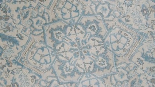 Nourison Home Elation Ivory Blue 5'3" x 7'3" Tapete Decorativo miniatura 7