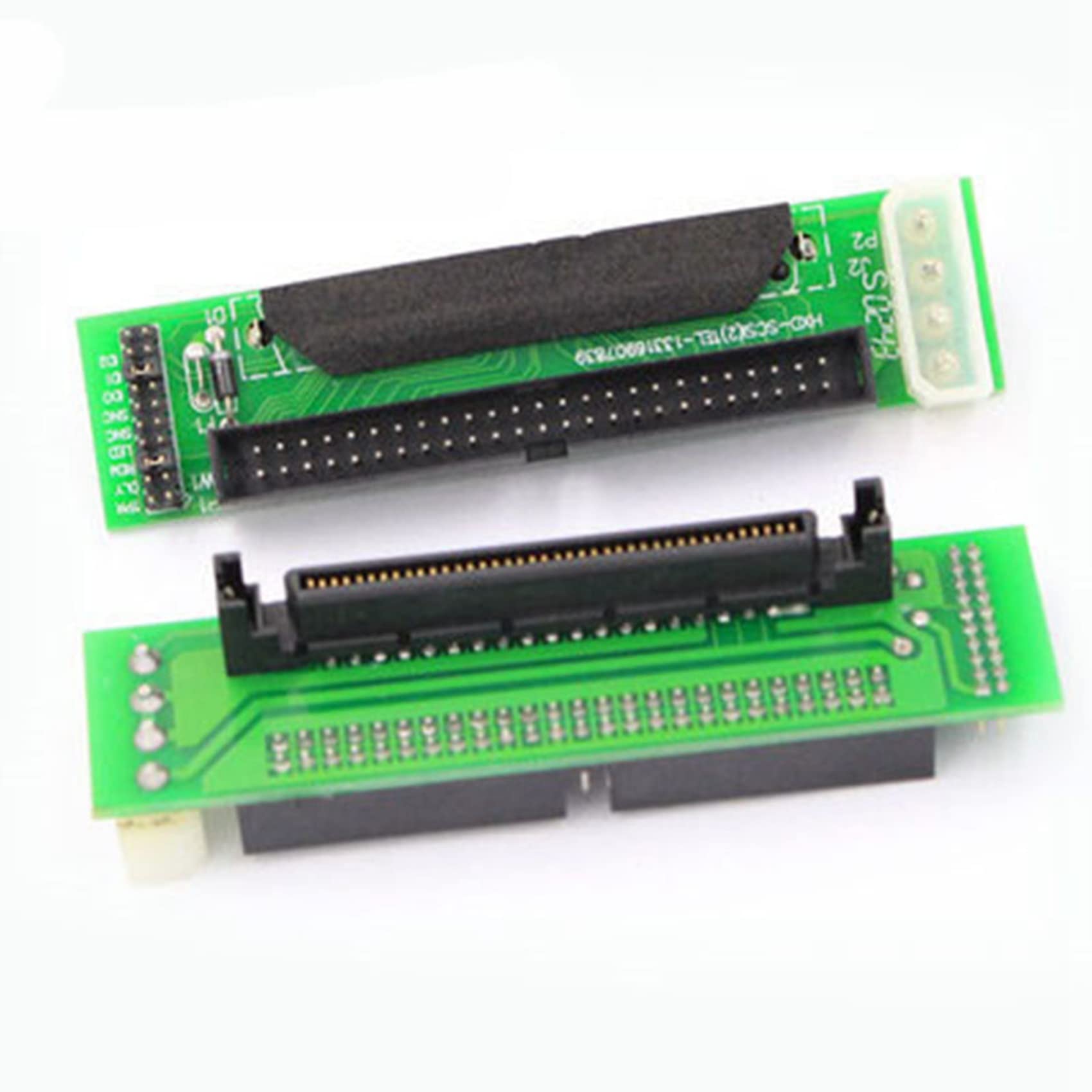 2 adaptateurs SCSI 80 broches vers 68 broches femelles Ultra SCSI II/III LVD-SE