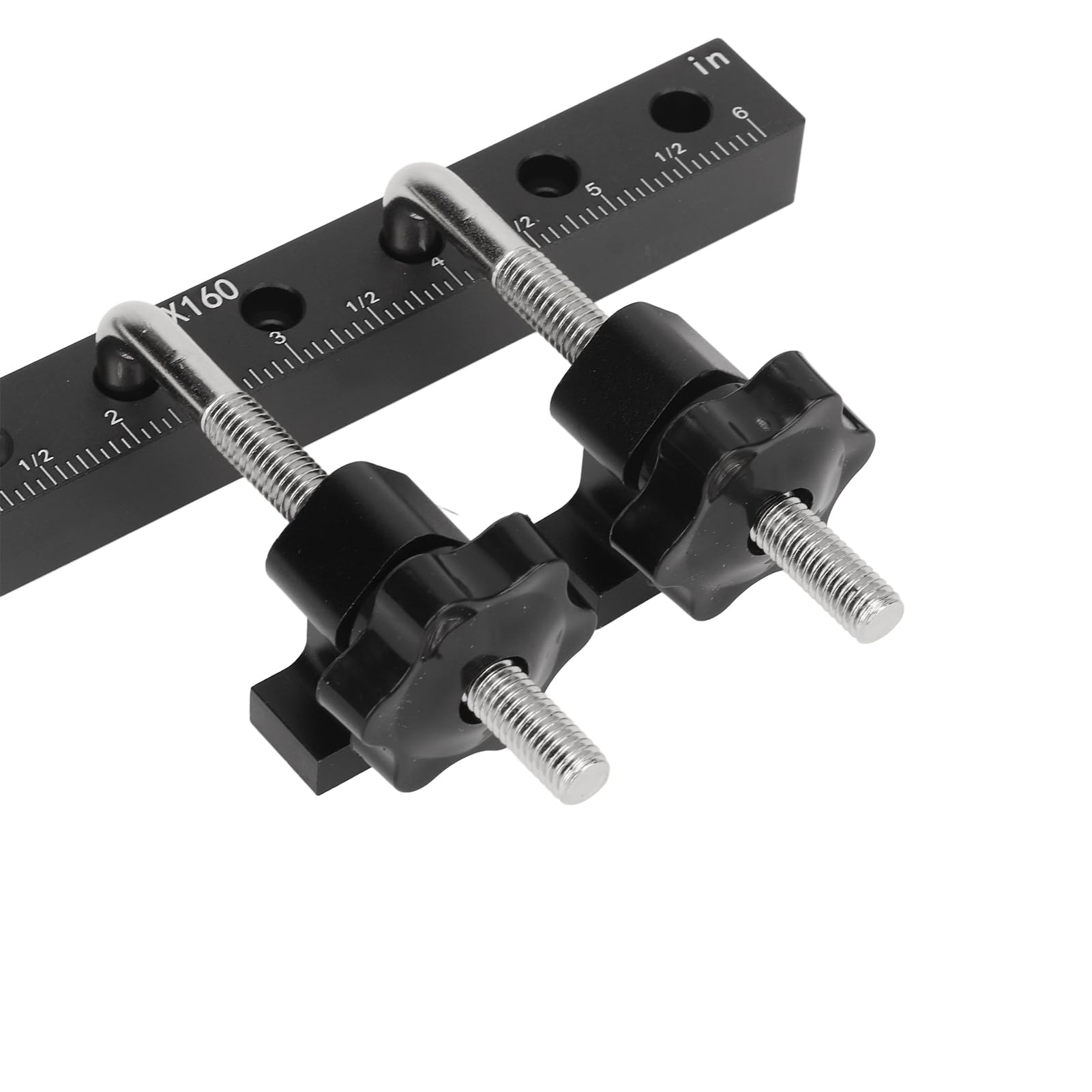 Chrees Morsetto Angolare Morsetto di Precisione per Lavorazione del Legno in Alluminio da 90 Gradi per Giunzioni Precise, Righello in Pollici/millimetri, Serraggio Versatile per Progetti Fai da Te,
