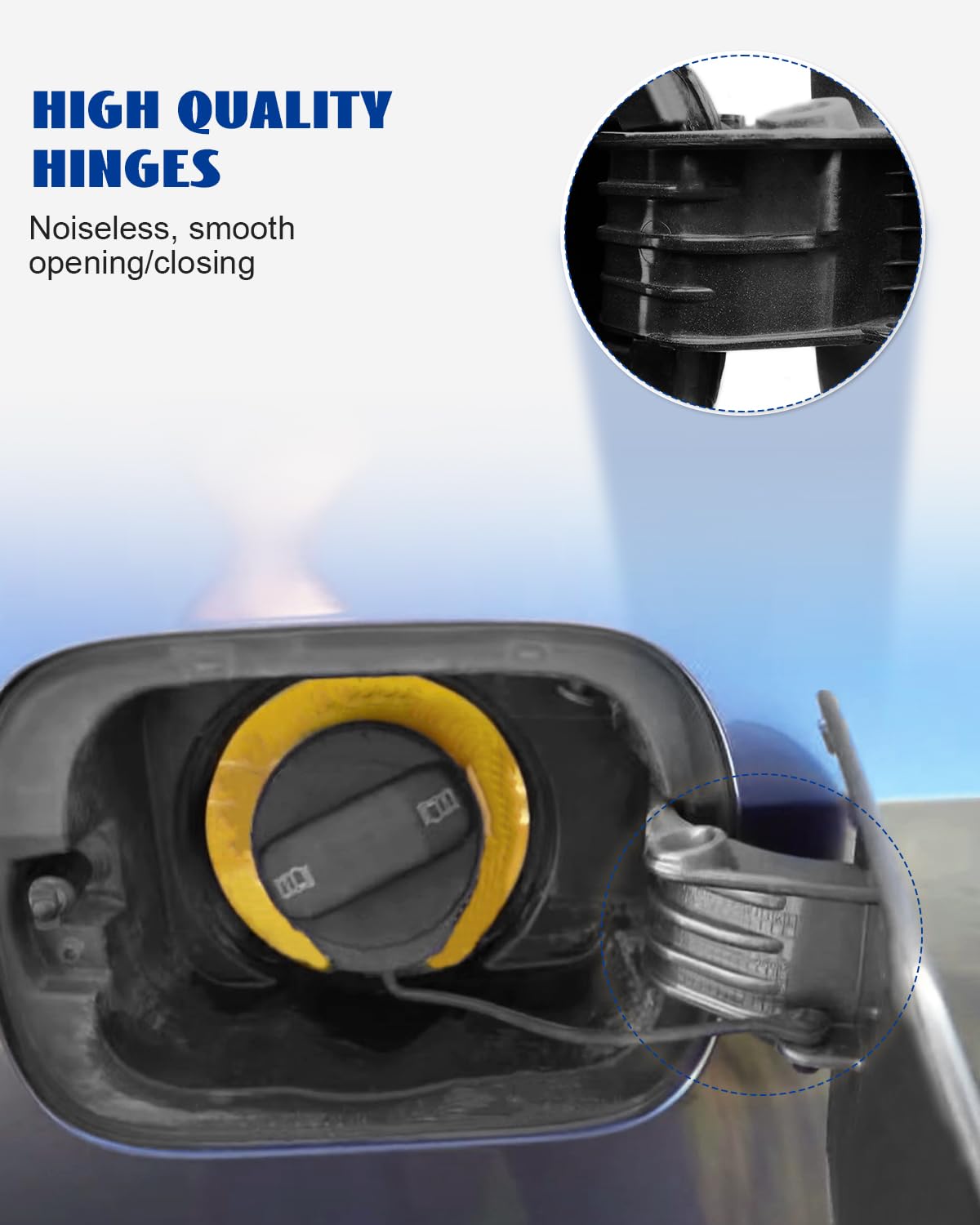 Amazon.com: ANODZU Fuel Gas Tank Filler Door Cap Exterior Cover 