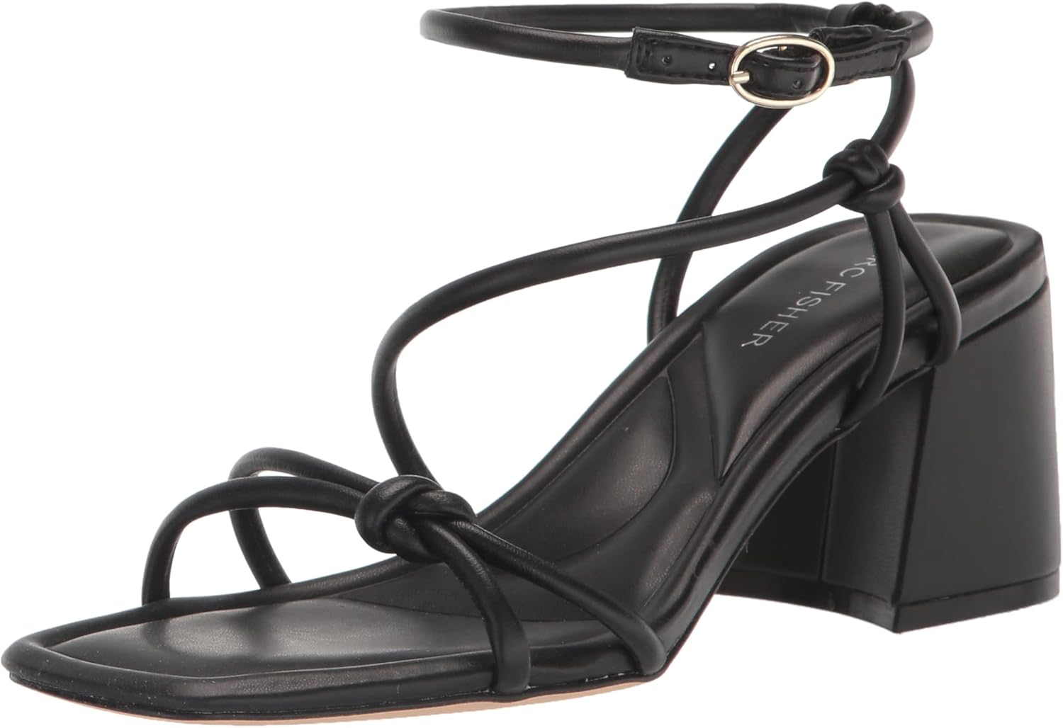 Marc Fisher Women's GURION Heeled Sandal, Black 001, 8.5