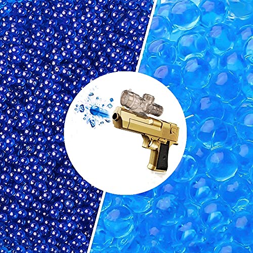 Tansar Water Balls Beads Refill Ammo (7-8 Mm,6 Pack,10000 Pieces Per Pack),Gel Splater Ball Blaster Bullets Made Of Non-Toxic Eco Friendly Water Ball Compatible With Splatter Gall Gun,Blue Colour #TOP1