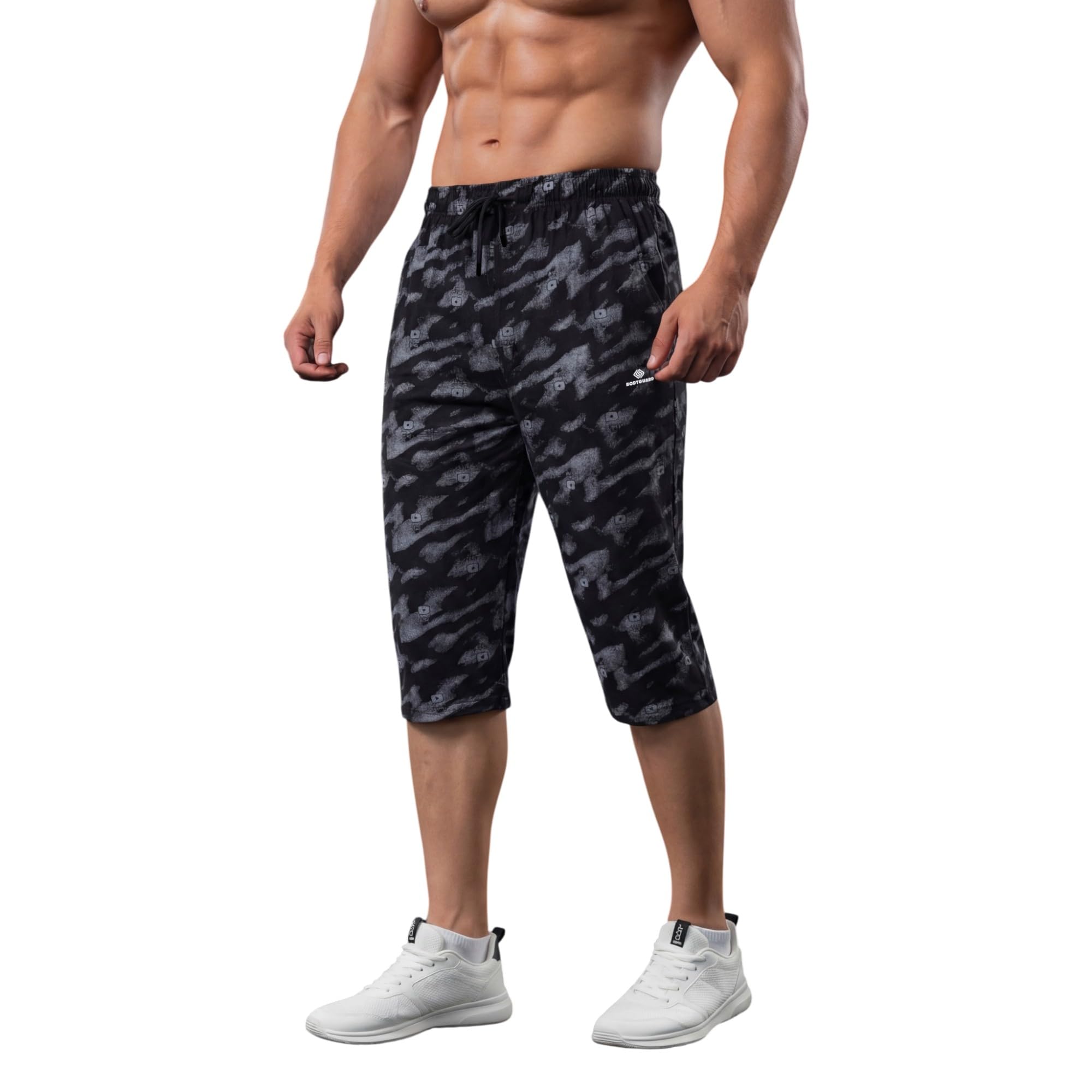feel track Men's Regular Fit Three Fourth Capri (Pack of 2)-picture-40