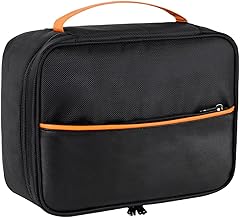 FAVORTALK Cable Bag Tech Pouch with Removable Bulkhead Universal Travel Gadget Bags for Charger Power Bank Hard Disk Adapters etc Electronics Accessories Black 1 B21511