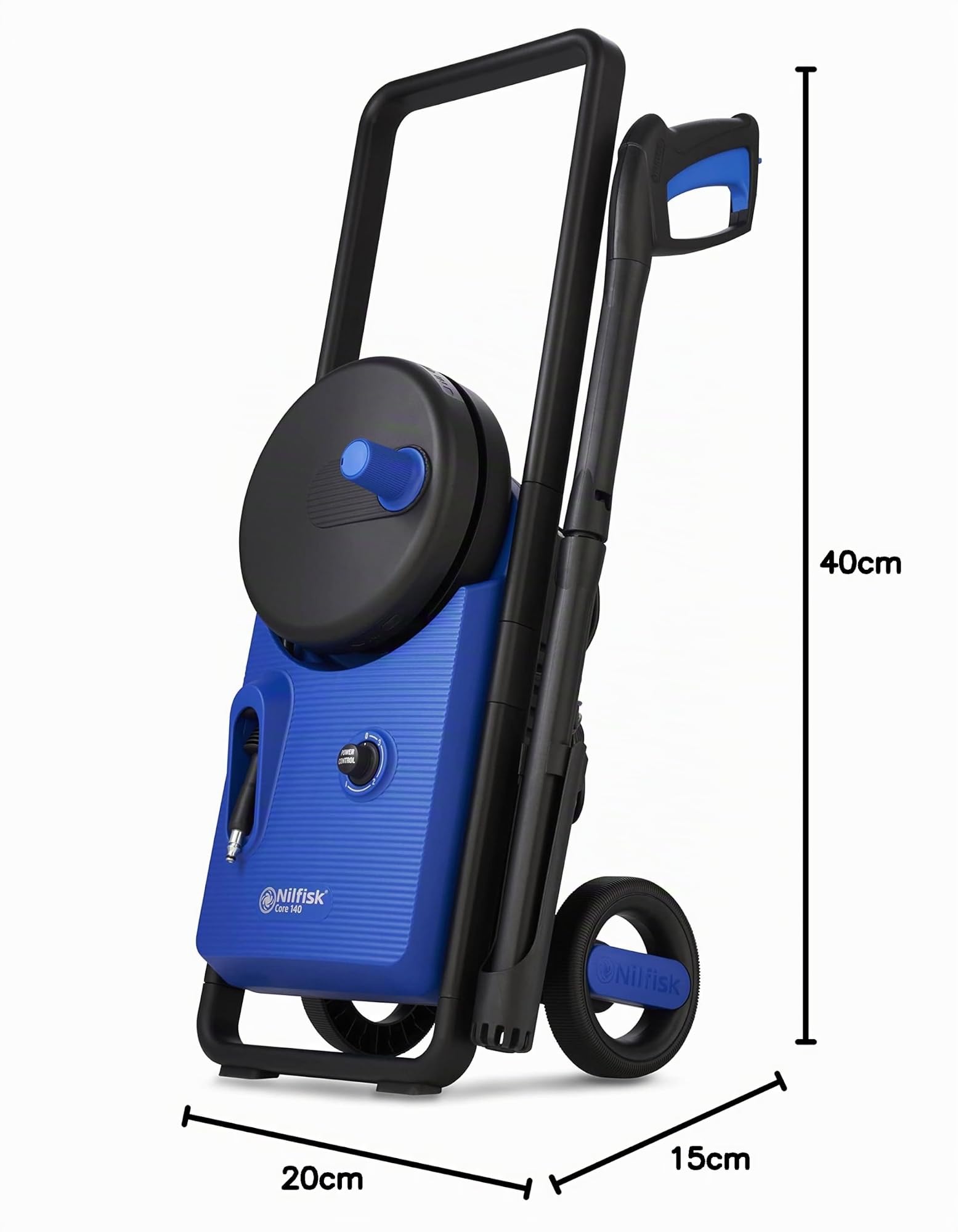 Idropulitrice Nilfisk Core 140 Bar con PowerControl + Spruzzatore di Schiuma - Per Terrazze e Automobili (1800 W)