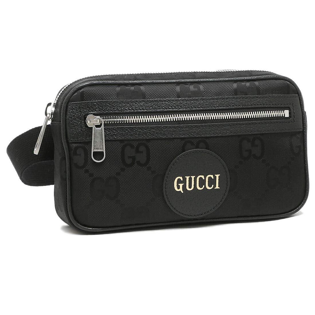 GUCCI Gucci Men Off the Grid Leather-Trimmed Monogrammed ECONYL Canvas Belt Bag
