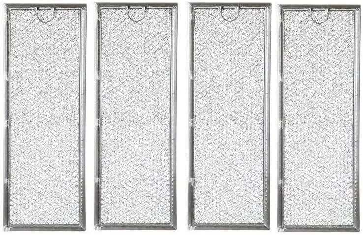(4) Compatible for GE WB06X10288 Aluminum Mesh Grease Microwave Filters