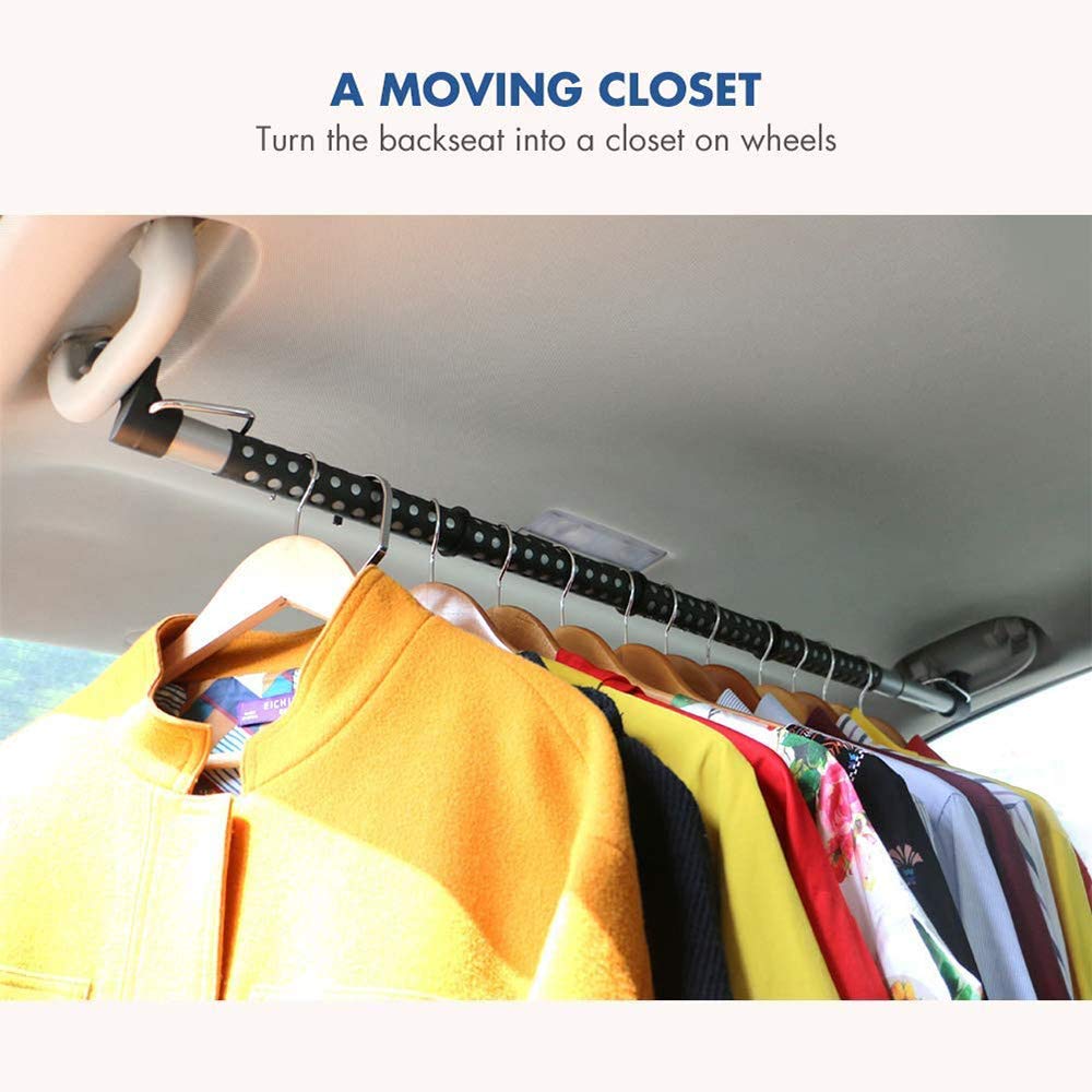 Appendiabiti Auto Telescopico - Acciaio Inossidabile Per Sedile Posteriore - Foto 5