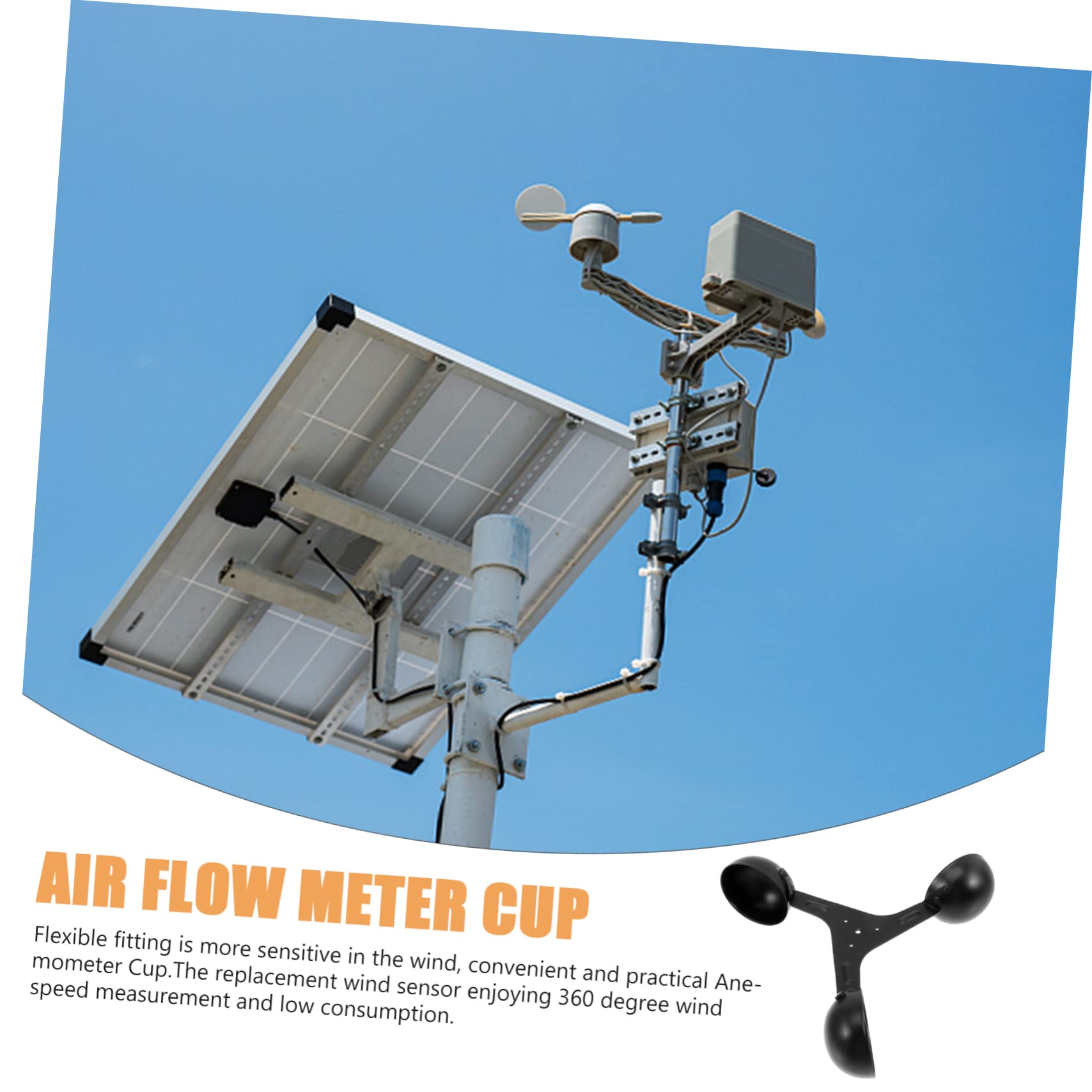 BESPORTBLE 2pezzi Sensore Anemometro Professionale Tazza Di Ricambio Per Misurazione Vento Strumento Di Navigazione e Misura Direzionale Compatibile Con Misurazioni Agricole e Dati Precisi