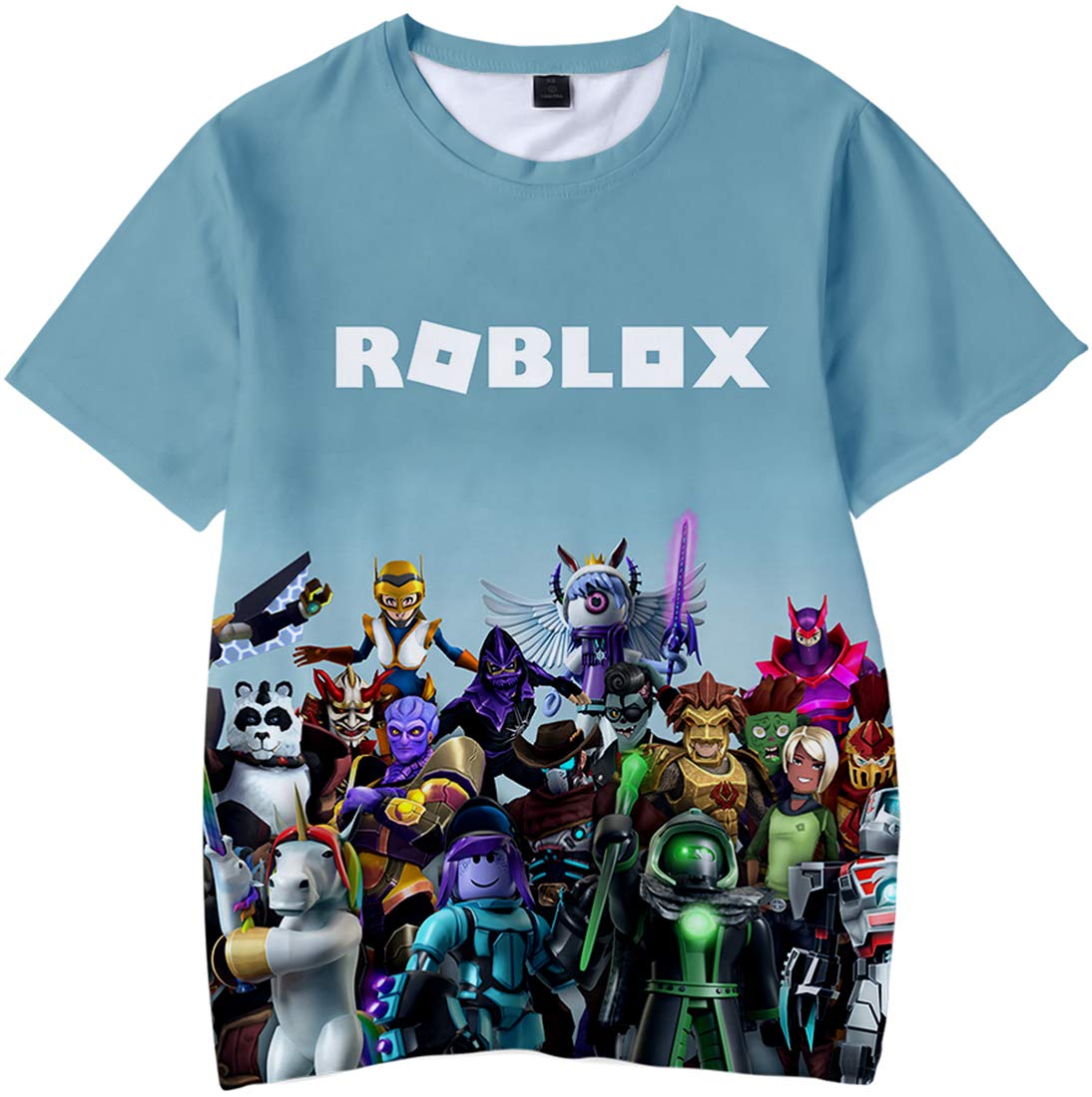 MINIDORA Roblox T-Shirt Niños Camiseta de Manga Corta 3D Imprimir de Juego