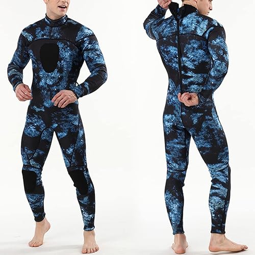 Miniatura 9 de Traje de neopreno para hombre de pesca submarina de 0.118in, de neopreno, para buceo, buceo, esnórquel, natación, traje completo