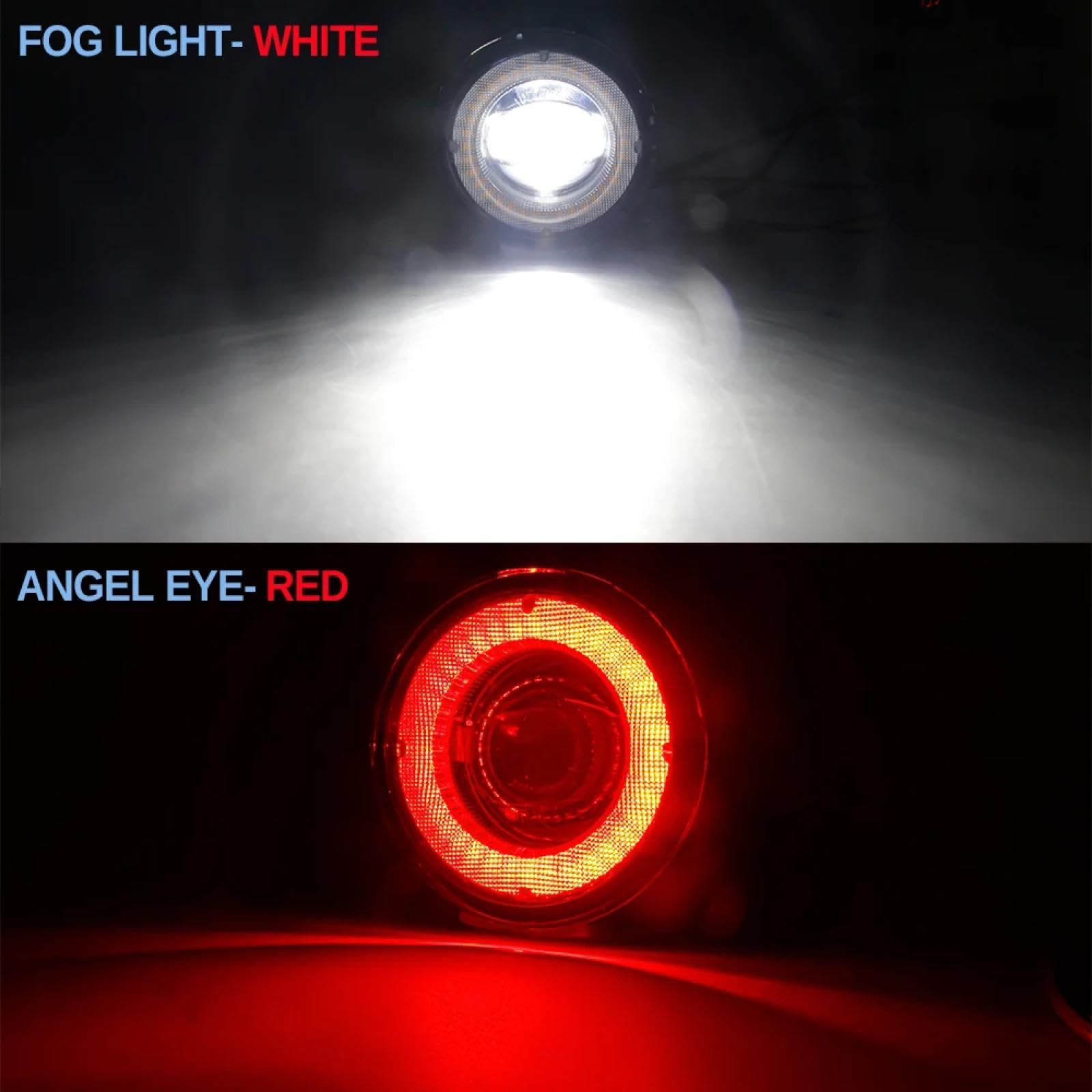 Mistlampen 2 X Samochód Prawy + Lewy Zespół Światła Przeciwmgielnego LED Angel Eye Światła Do Jazdy Dziennej DRL 30W H11 12V Dla Ranger 2005-2015