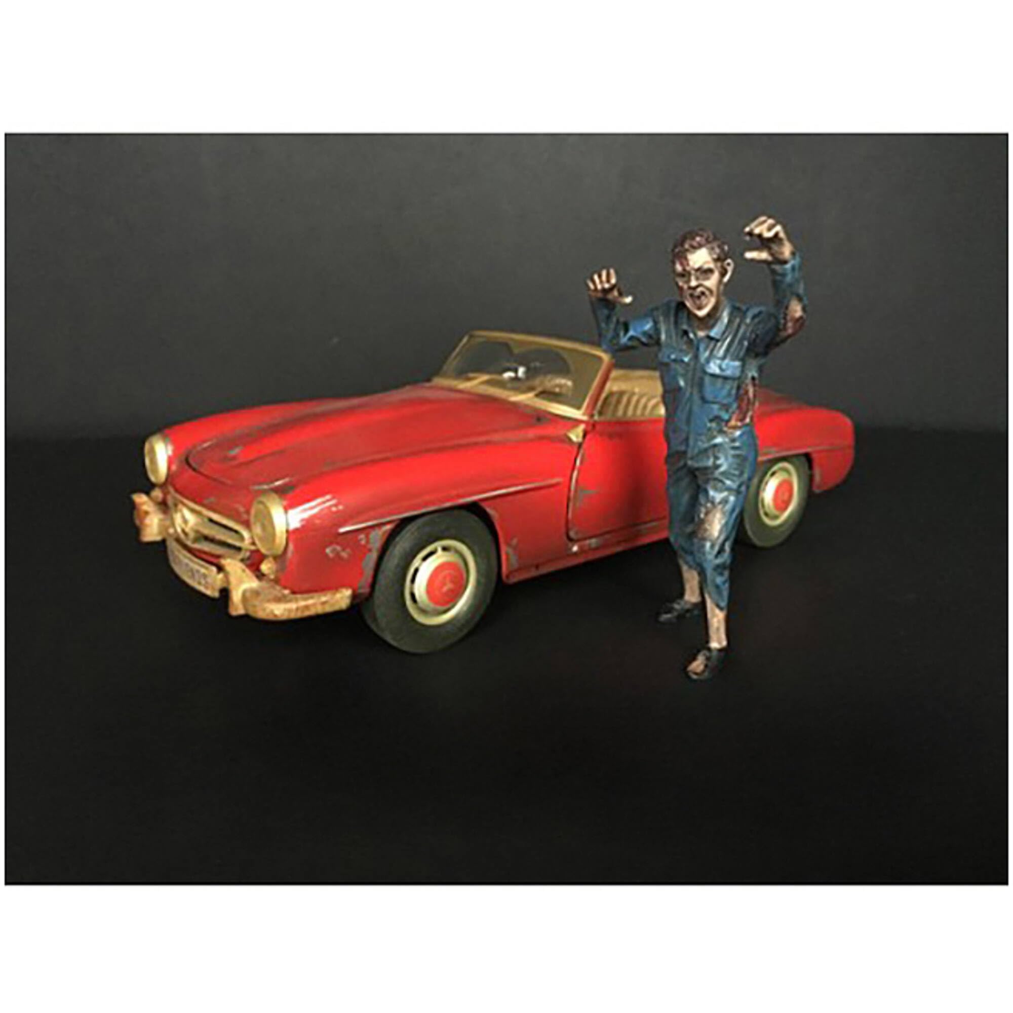 Figurine Mécanicien Zombie II American Diorama 38298 pour modélisme auto 1/24