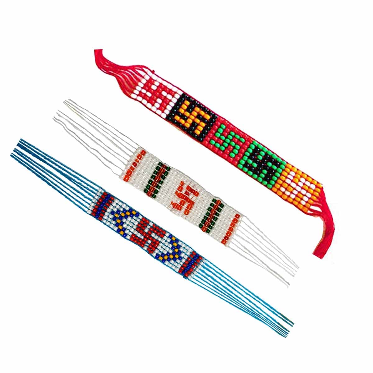 INFINITY Swastik Raksha Band Multicoloure Bracelet for Girls/Boys Synthetic Plastic Beads (pack of 3) (B0BLCRLX62) Amazon Price History, Amazon Price Tracker