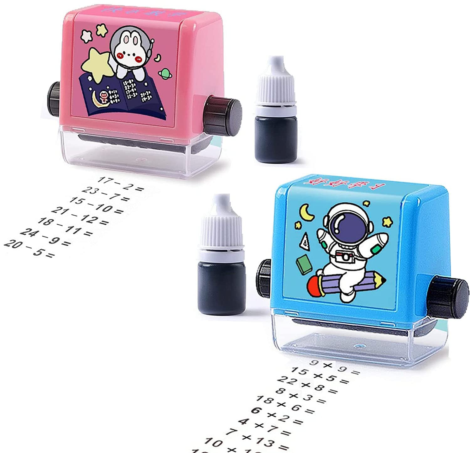 ZURU BUNCH® Math Roller Stamp for Addition Subtraction Multiplication ...