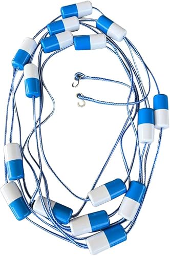 Miniatura 5 de Fibropool Cuerda de seguridad con flotadores, boya divisora premontada con ganchos