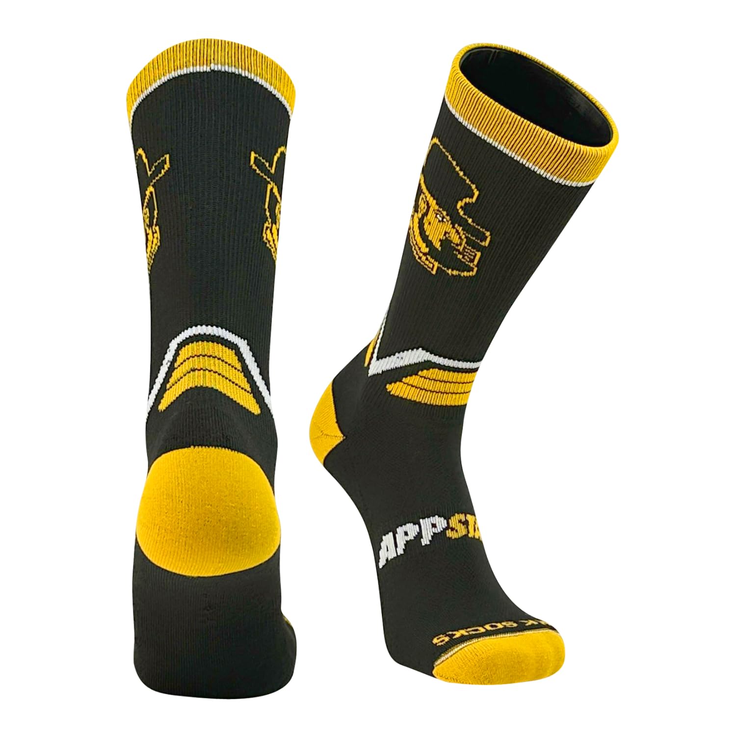 NCAA Appalachian State - Victory Yosef Logo Crew Socks (L)