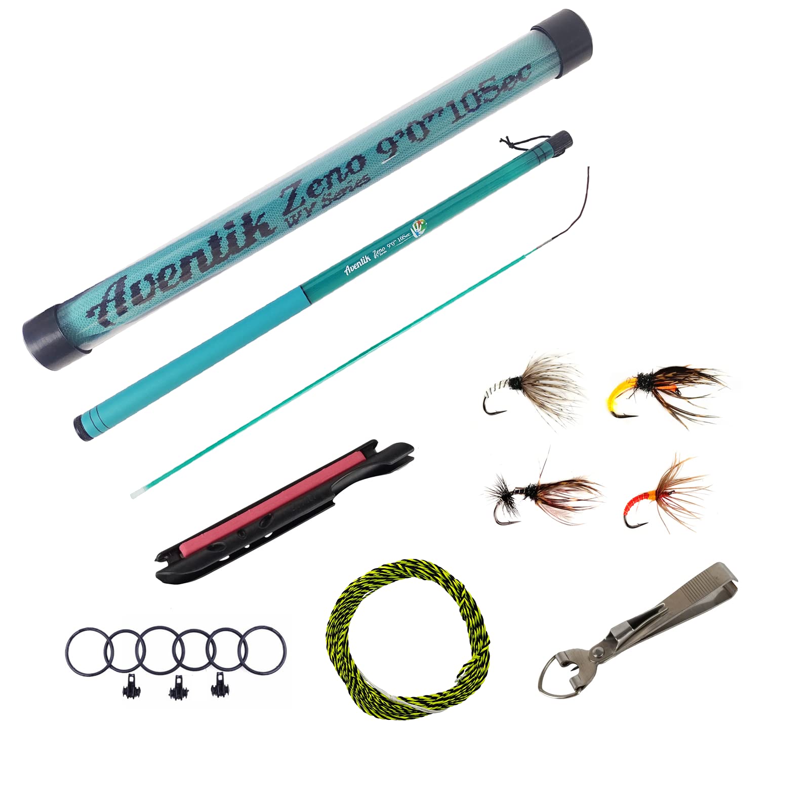 Aventik Zeno S2-Glass Tenkara Rod Combo(9'0'' 10Sec Sea Green Combo) โ image 1