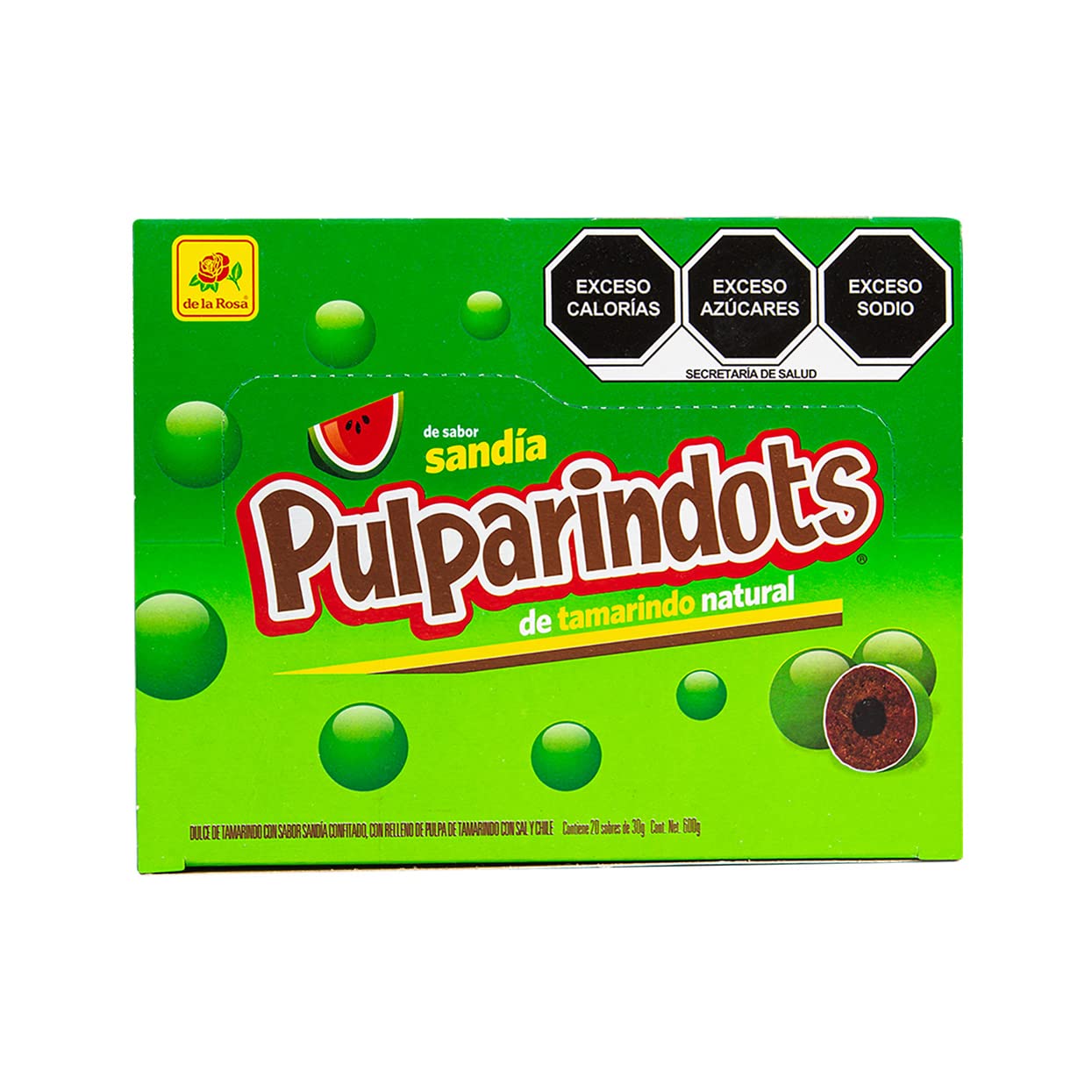 Pulparindots Hot Mango Flavor, 12 Packets, 10 Pcs EA. Authentic Mexican Candy