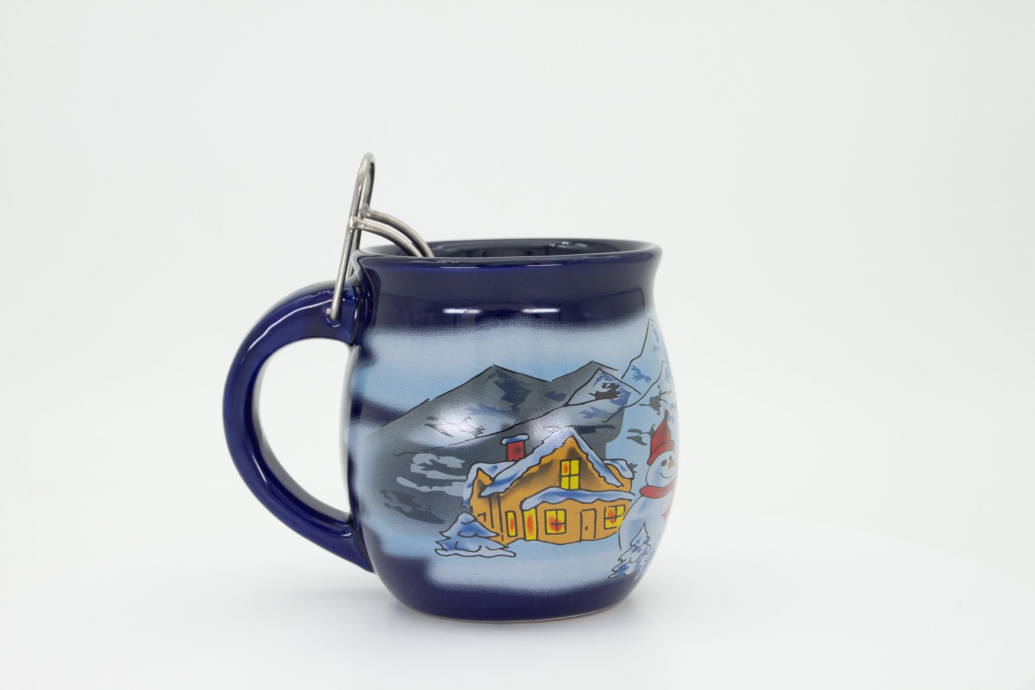 Geschenkset, Schatzkiste, Blau/Winter - für Feuerzangenbowle