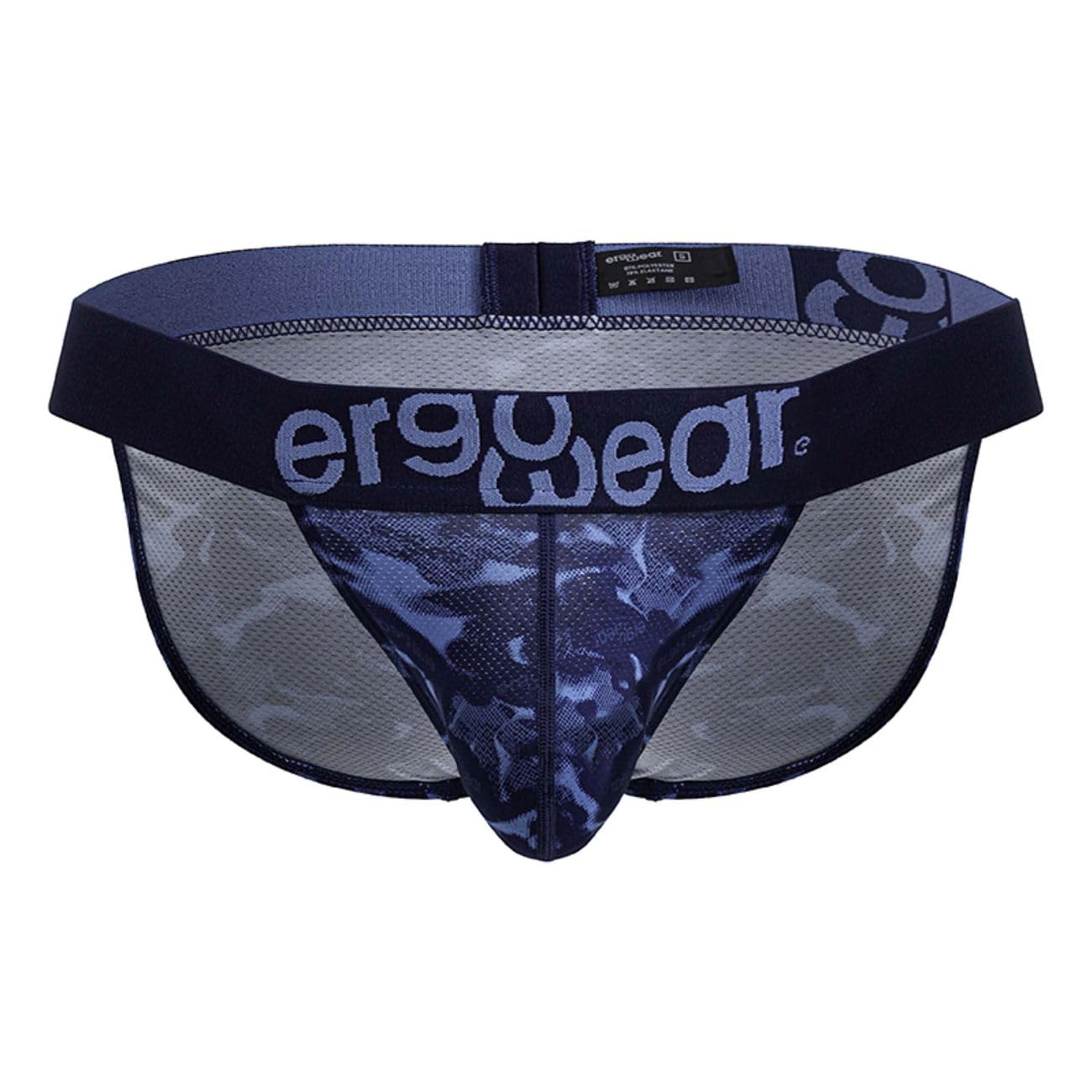 ErgoWear Underwear, MAX SE Camo Bikini Brief, Camo Blue, Men's Size S, Pack of 1