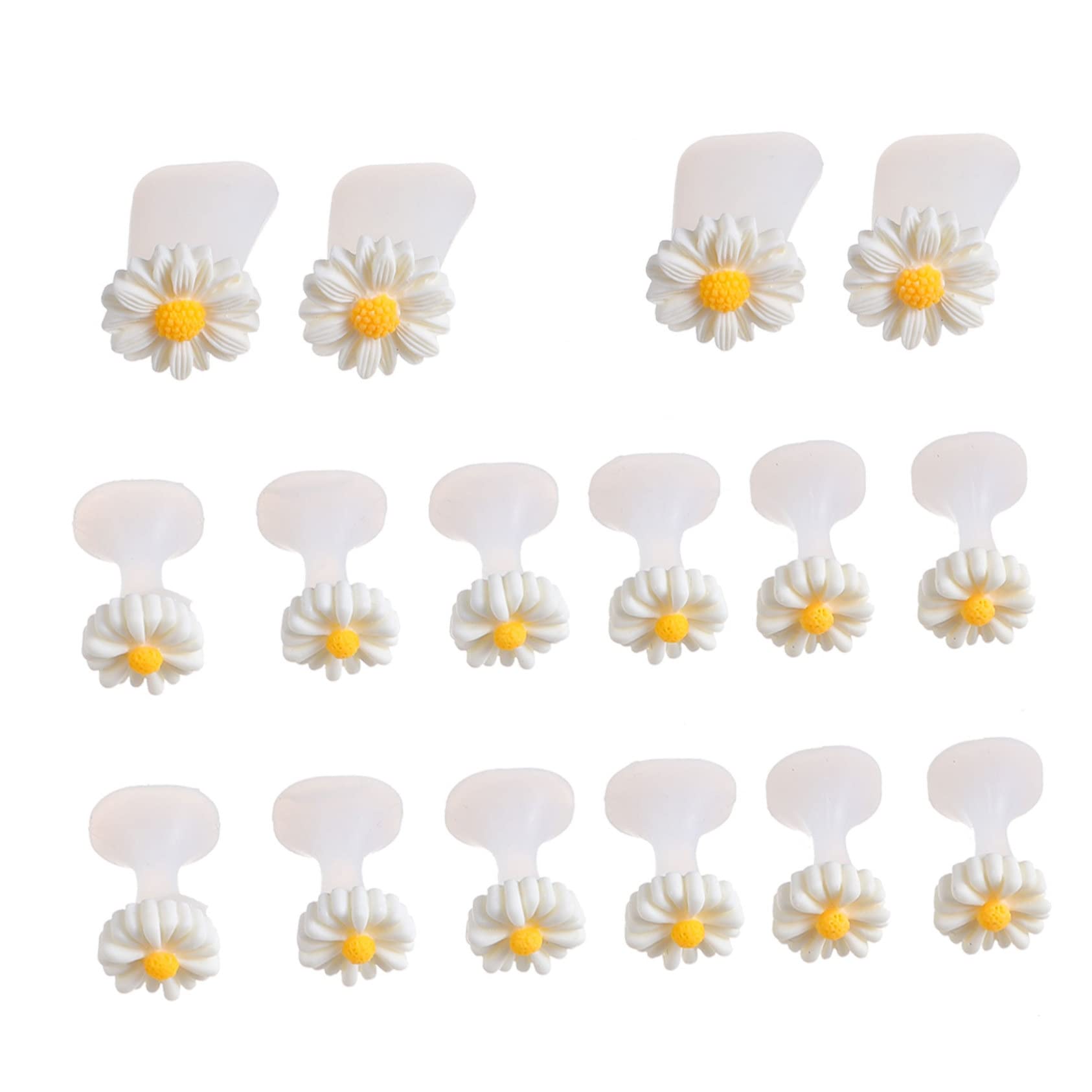 VICASKY Bunion Relief Toe Separators 16 Pcs Set Soft Gel Toe Spacers Daisy Dividers for Nail Care