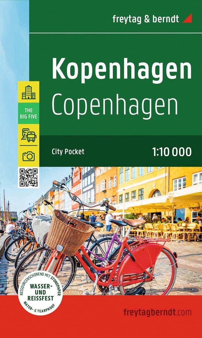 Copenhagen City Pocket Map: 1:10,000 scale