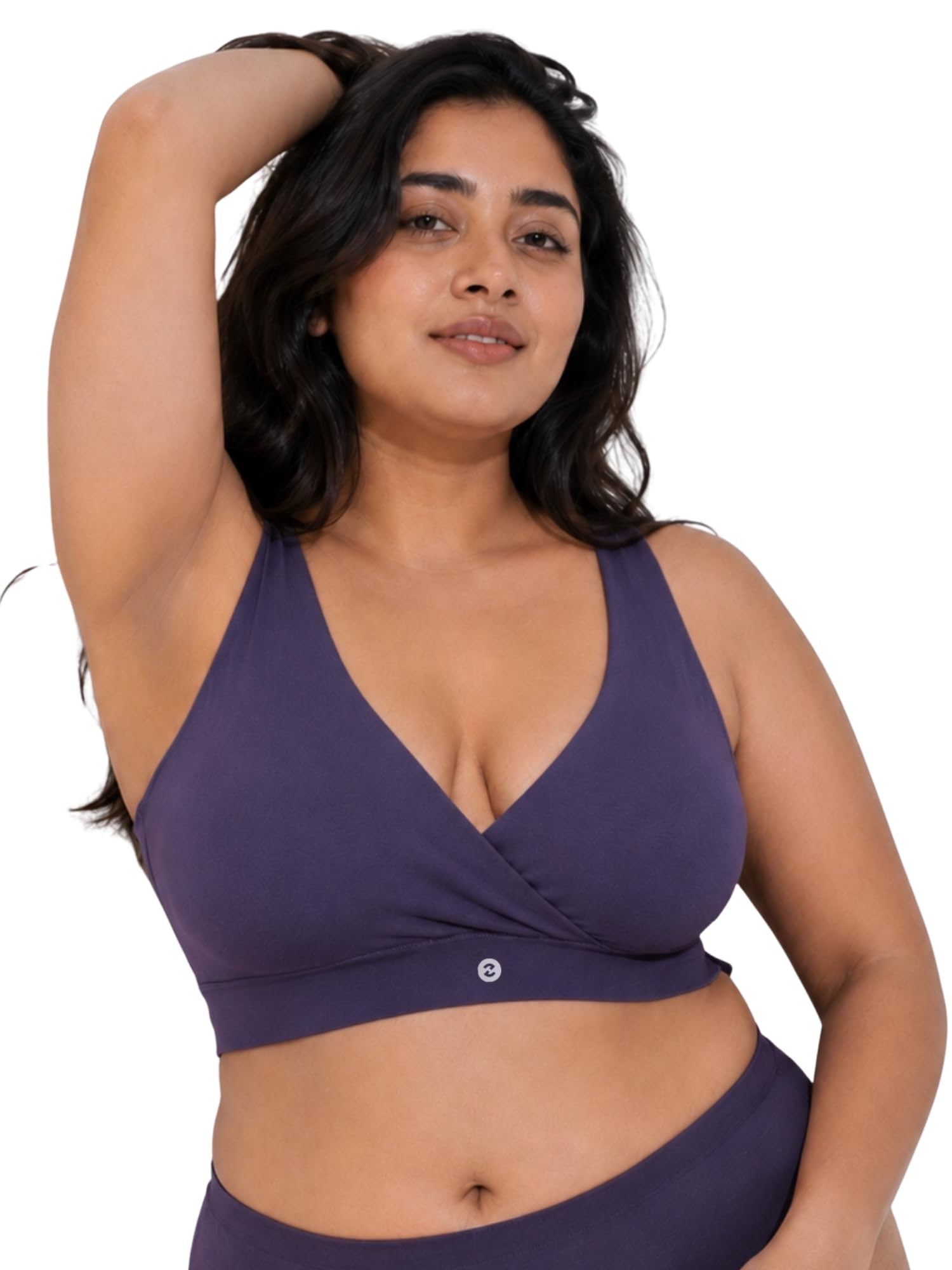 ZELENA Maternity Bra with Removable Cup & Broad Waistband | Easy Pull & Feed Nursing Bra in Soft & Stretchable Modal Fabric | Feeding Bras for Pregnancy | Pregnancy Bras for Pregnant Mother-picture-23
