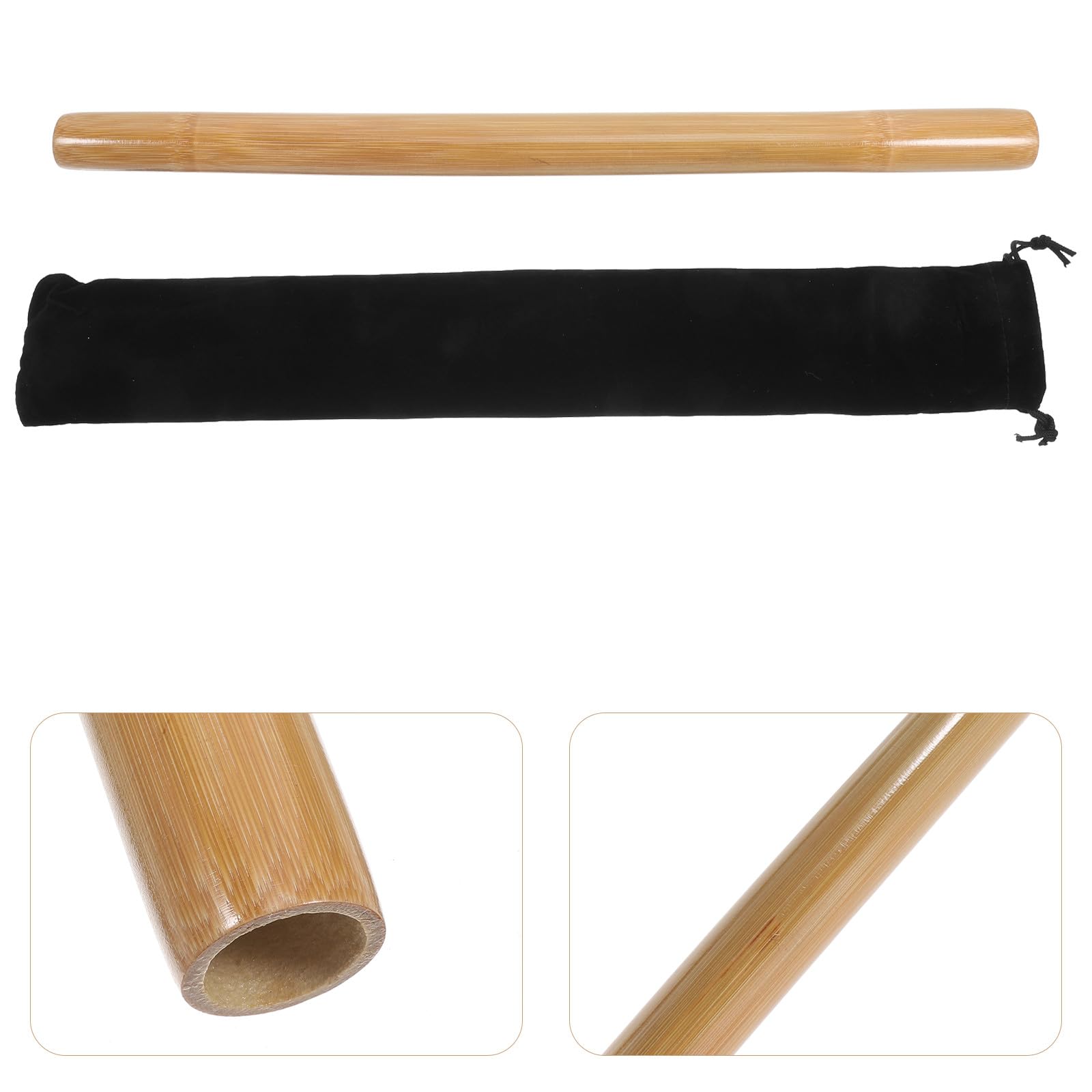 Rodillo Muscular de Bambú para Masaje Terapéutico y Relajación, Tamaño Variable y Uso en Cuerpo Completo, Adecuado para Masajes Post-Entrenamiento