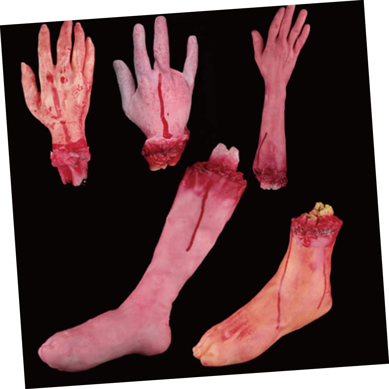 Artibetter 4piezas Juguete De Broma De Halloween Mano y Rotos Falsa para Fiesta De Terror Accesorios De Disfraz y Bromas Divertidas