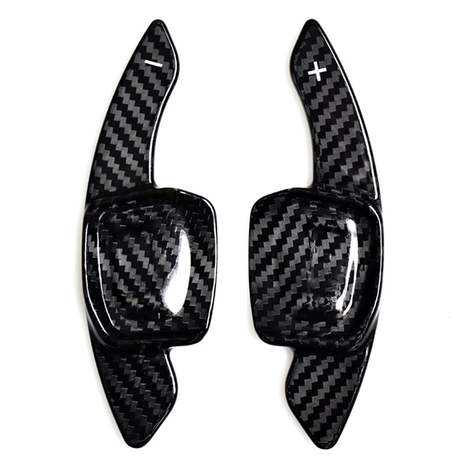 nongyo Schaltwippen Verlängerung Kompatibel Mit VW Für Golf 8 MK8 Für GTI 2020 2021 2022 2023 Auto Carbon Fiber Lenkrad Paddle Shifter Erweiterung Innenmodifikationen(Glass Fiber red)