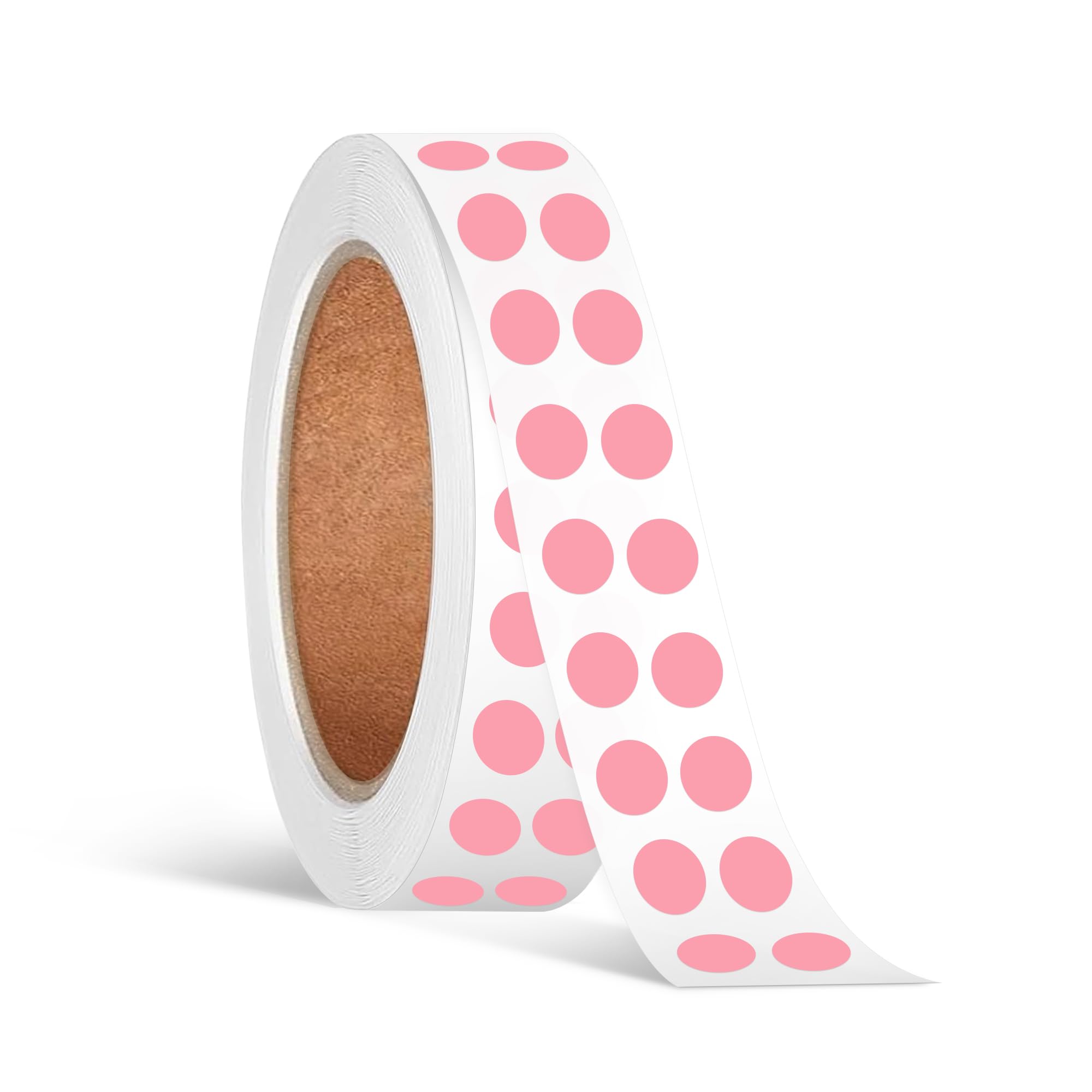 1/4 Inch Circle Sticker Labels,0.25 Inch Round Adhesive Color-Code Dot Stickers,1000 Dot Label Stickers for Office and Marking (Pink)