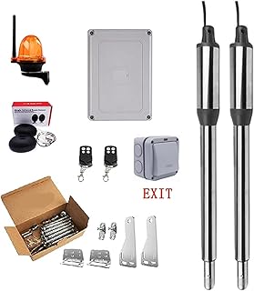 Automatic Gate Opener Automatic Door Opening Device Multifunctional Stainless Steel Swing Gate Opener Operator Kits with Optional Accessories Single Swing Gate Operator (Color : S KIT, Size : One Si