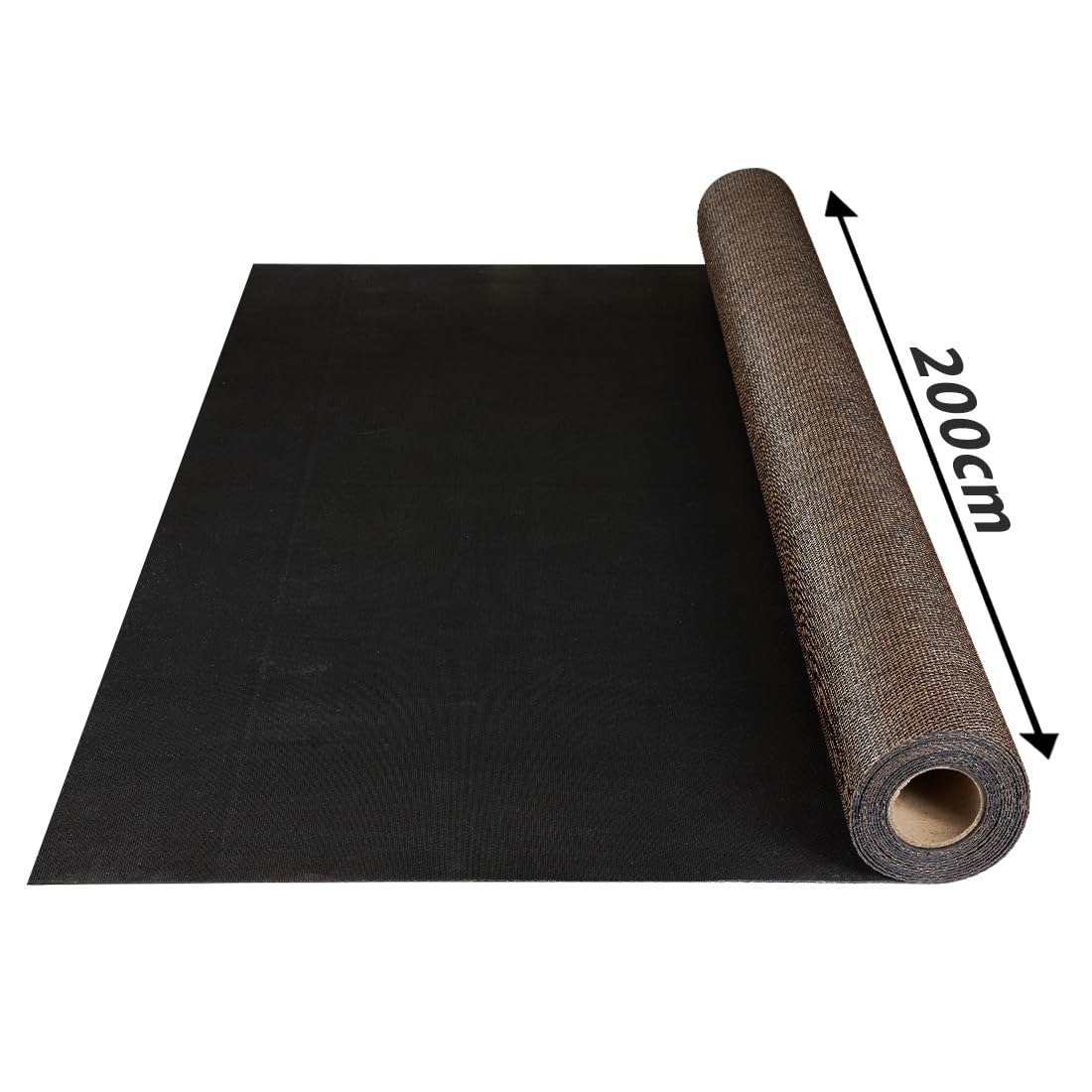 STORESDECO Tappeto vinilico in tessuto intrecciato di alta gamma Lavabile antiscivolo ed extrapiatto. Tappeti Premium in materiali di altissima qualità resistenti e facili da pulire 200x250 cm Bronze