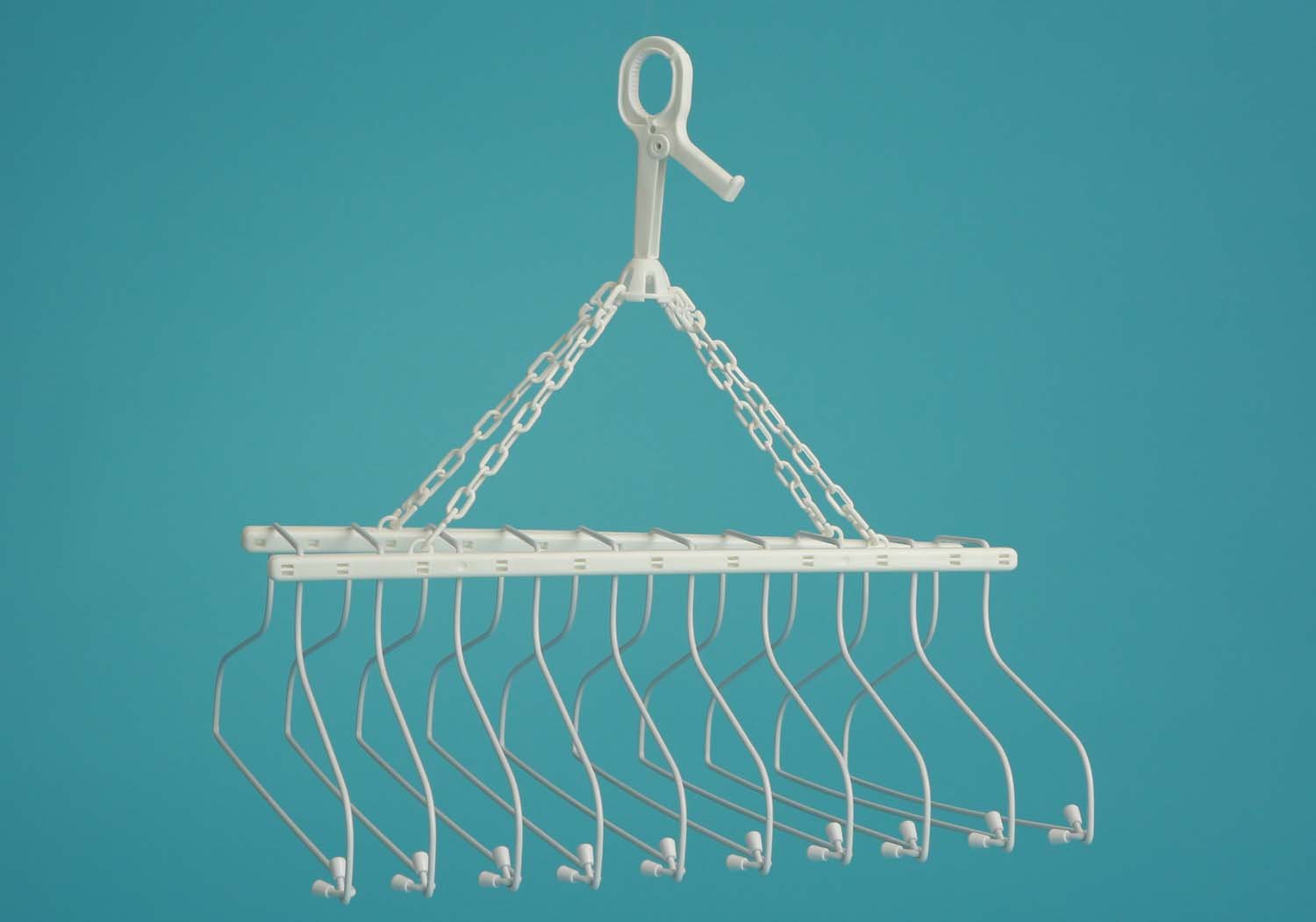 Amazon.co.jp: 10連ハンガー WH : ホーム＆キッチン