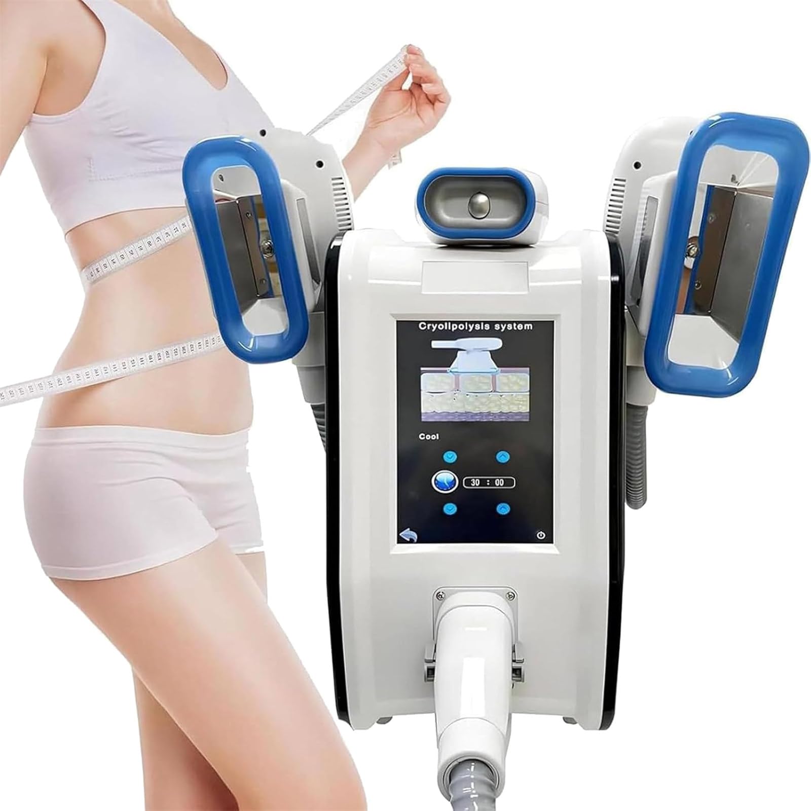 Macchina per Criolipolisi E Congelamento del Grasso, Macchina per Crioterapia a 360°, Macchina per La Rimozione del Grasso, Dispositivo per Criolipolisi per Modellamento del Corpo