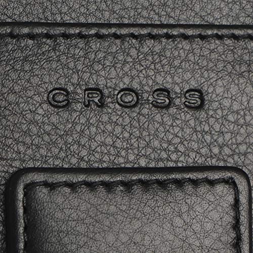 Image of Cross Leather Men's Money Clip Wallet | 3 Card Slots | 1 Multi-Purpose Slip-in Solts | Magnetic Closure Money Clip- Black | Premium Design | Lightweight | Genuine Leather