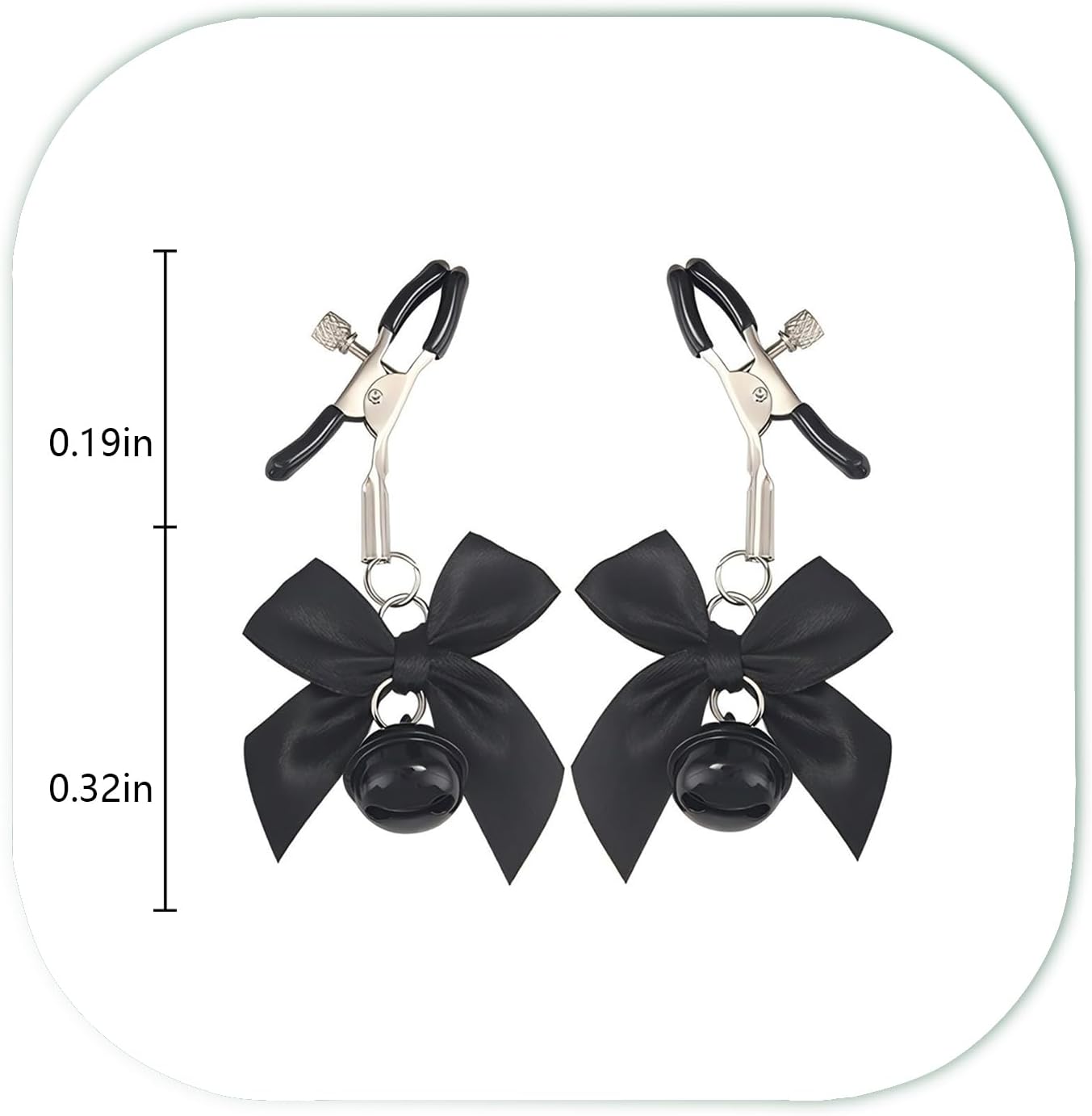 Bow Body Jewelry for Women，Adjustable Pressure Body Clamps Non-Piercing Stainless steel Jewelry Body Clamp for Body Jewelry