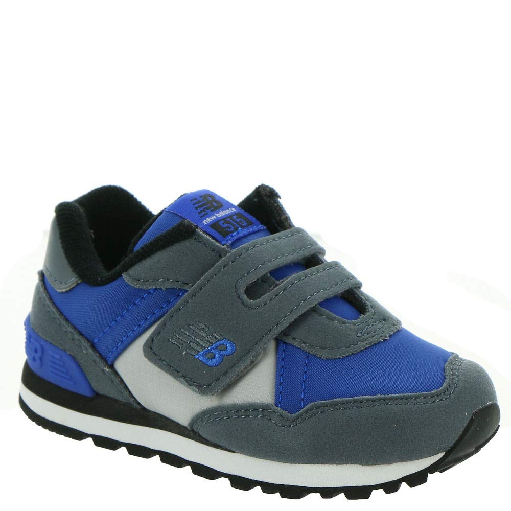 New Balance Kid's 515 V1 Hook and Loop Sneaker, Lead/Cobalt, 5 M US Toddler (1-4 Years)