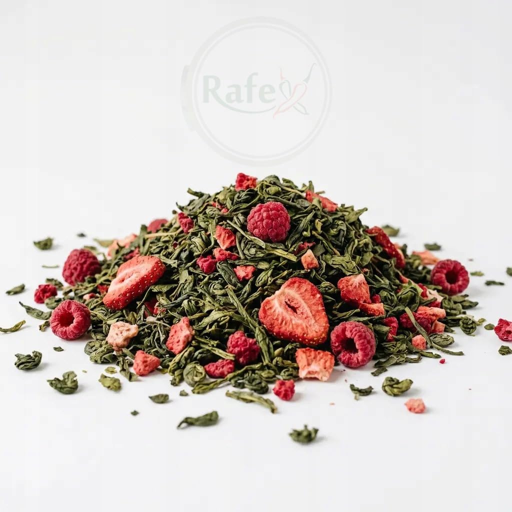 Herbata Zielona Ceylon Malinowo-poziomkowa Z Nagietkiem 1kg