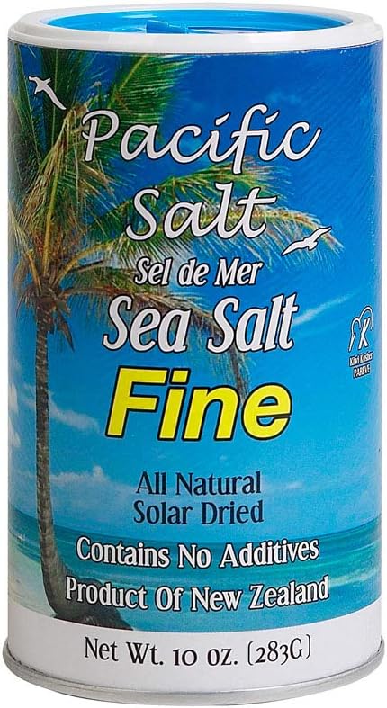 PRI Fine New Zealand Sea Salt, 10oz (Pack of 6)