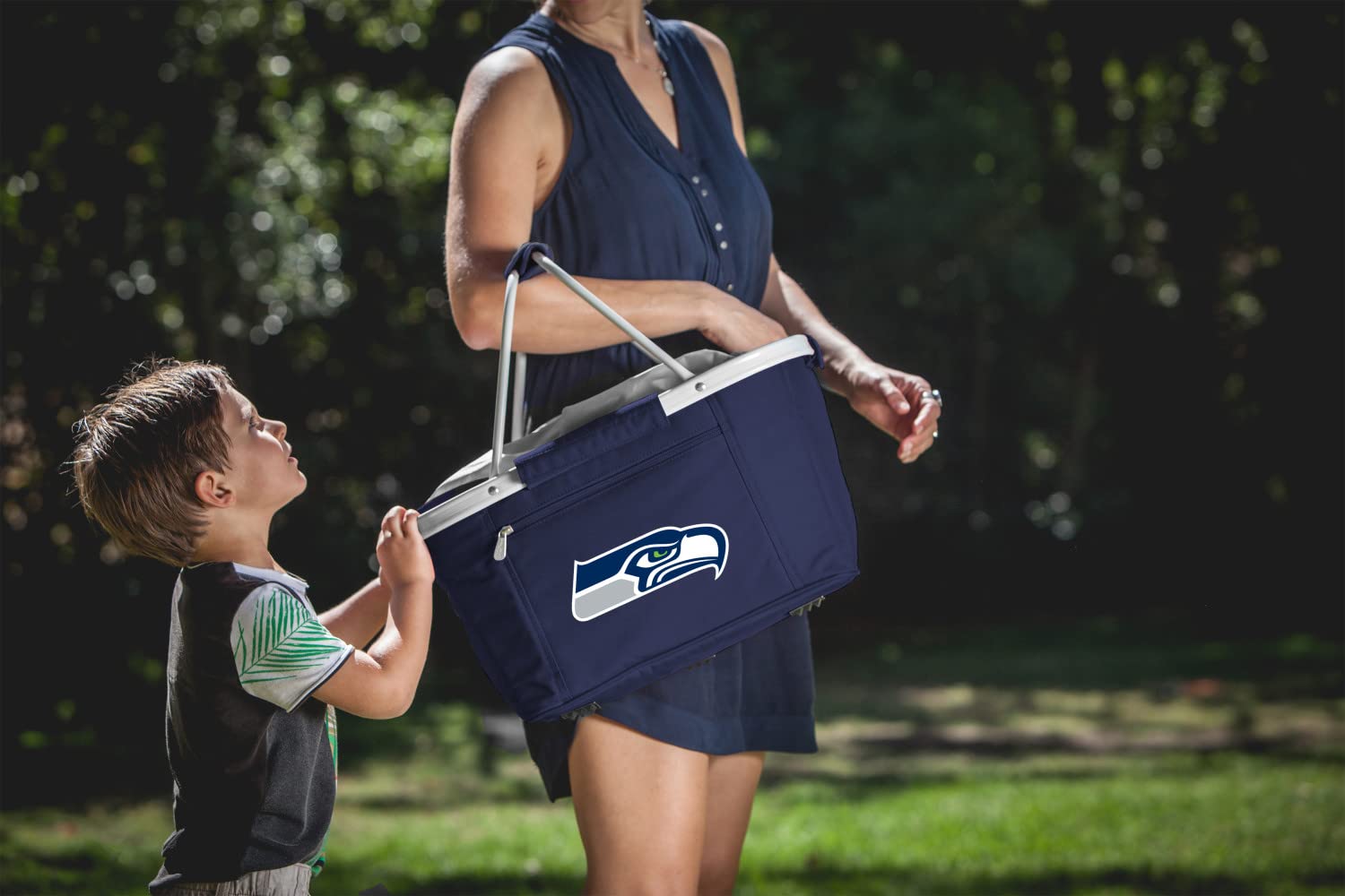 Picnic Time NFL Seattle Seahawks Metro con Aislamiento Cesta