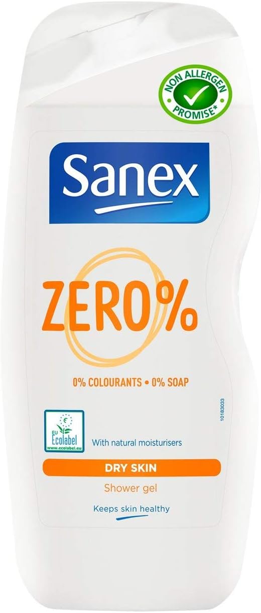 Sanex 6 x Zero% Dry Skin Shower Gel 250ml